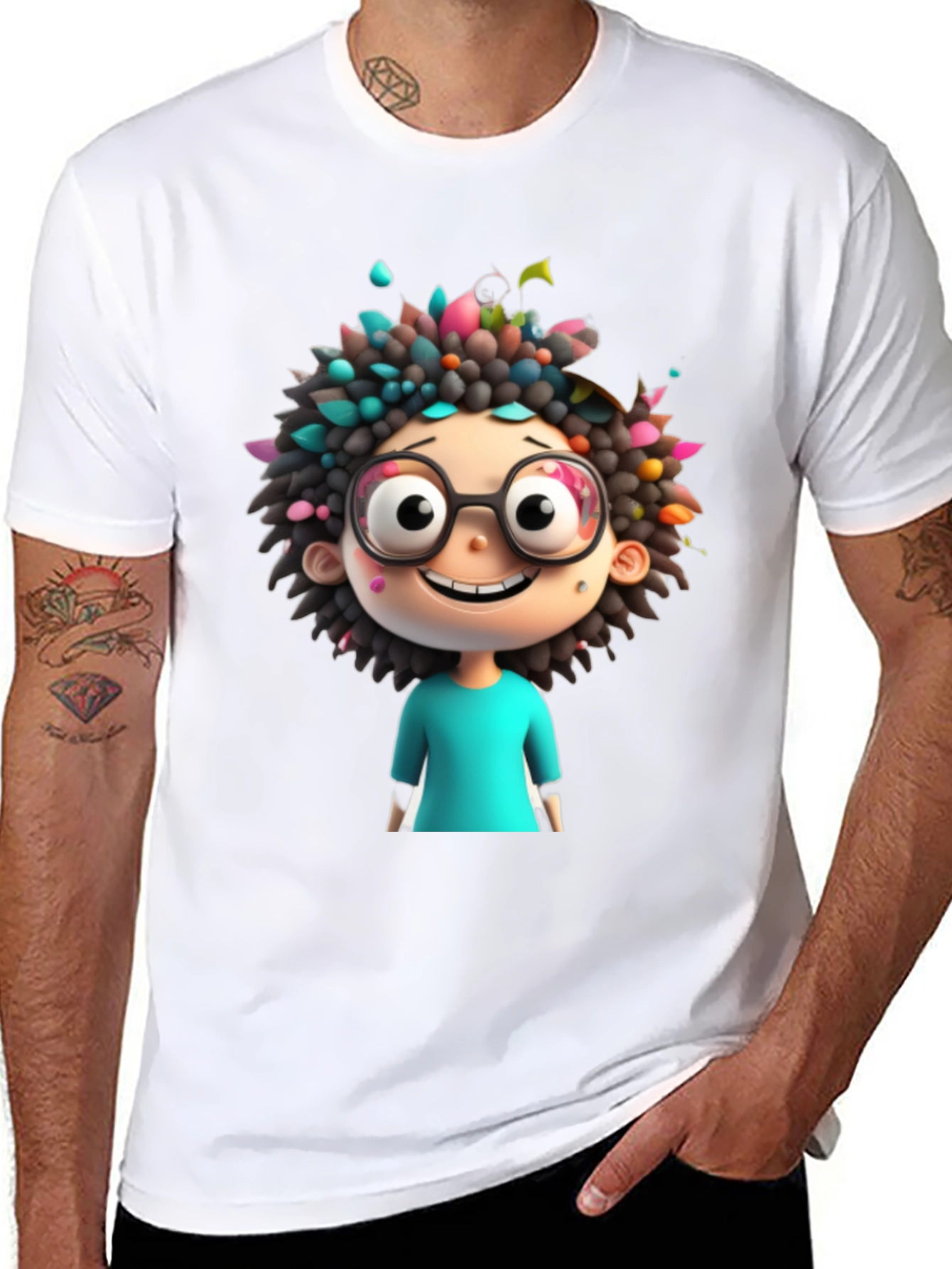 Cartoon Character Graphic Tee - Quirky & Fun