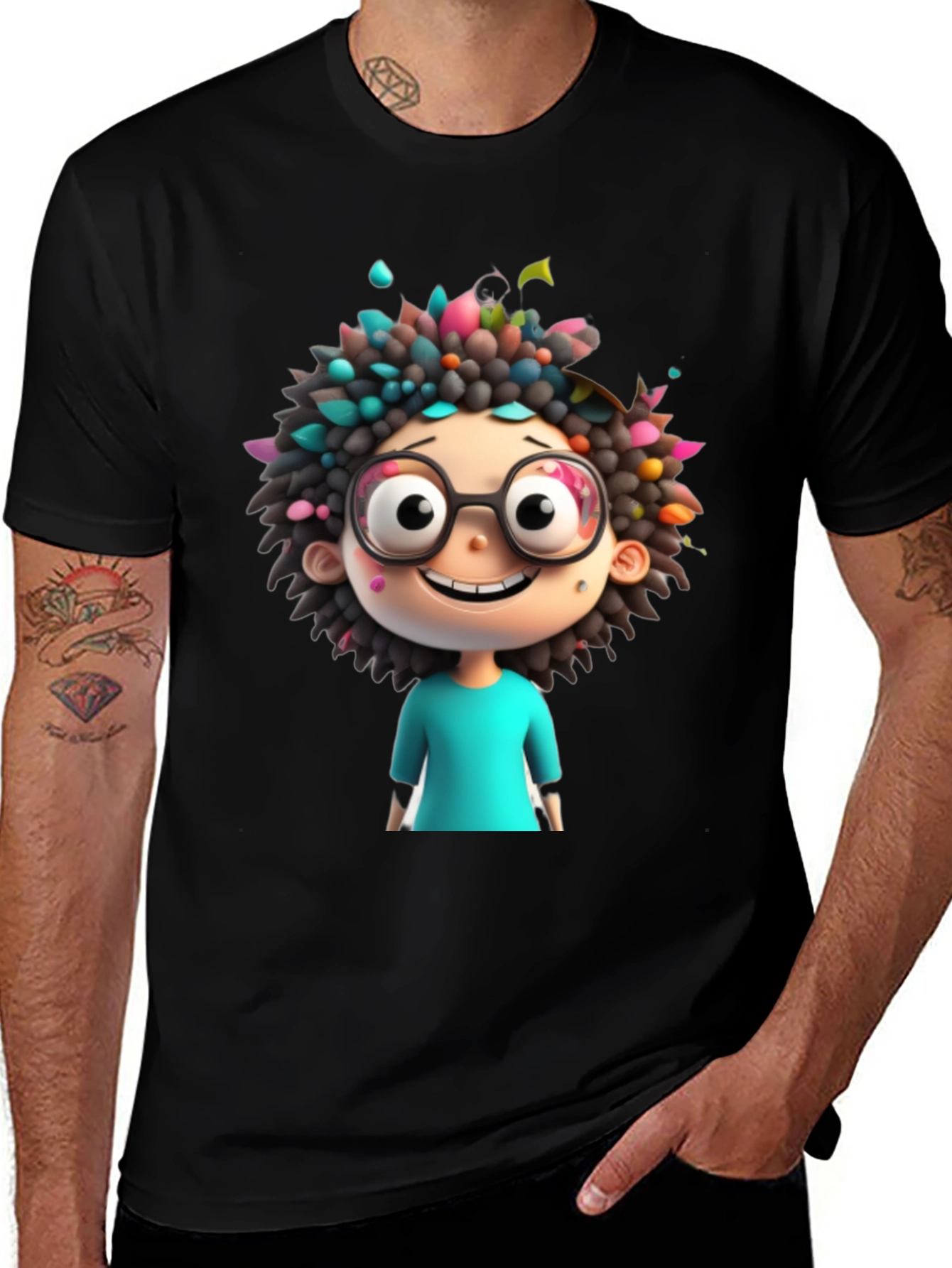 Cartoon Character Graphic Tee - Quirky & Fun