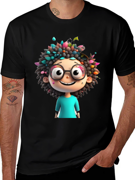 Cartoon Character Graphic Tee - Quirky & Fun