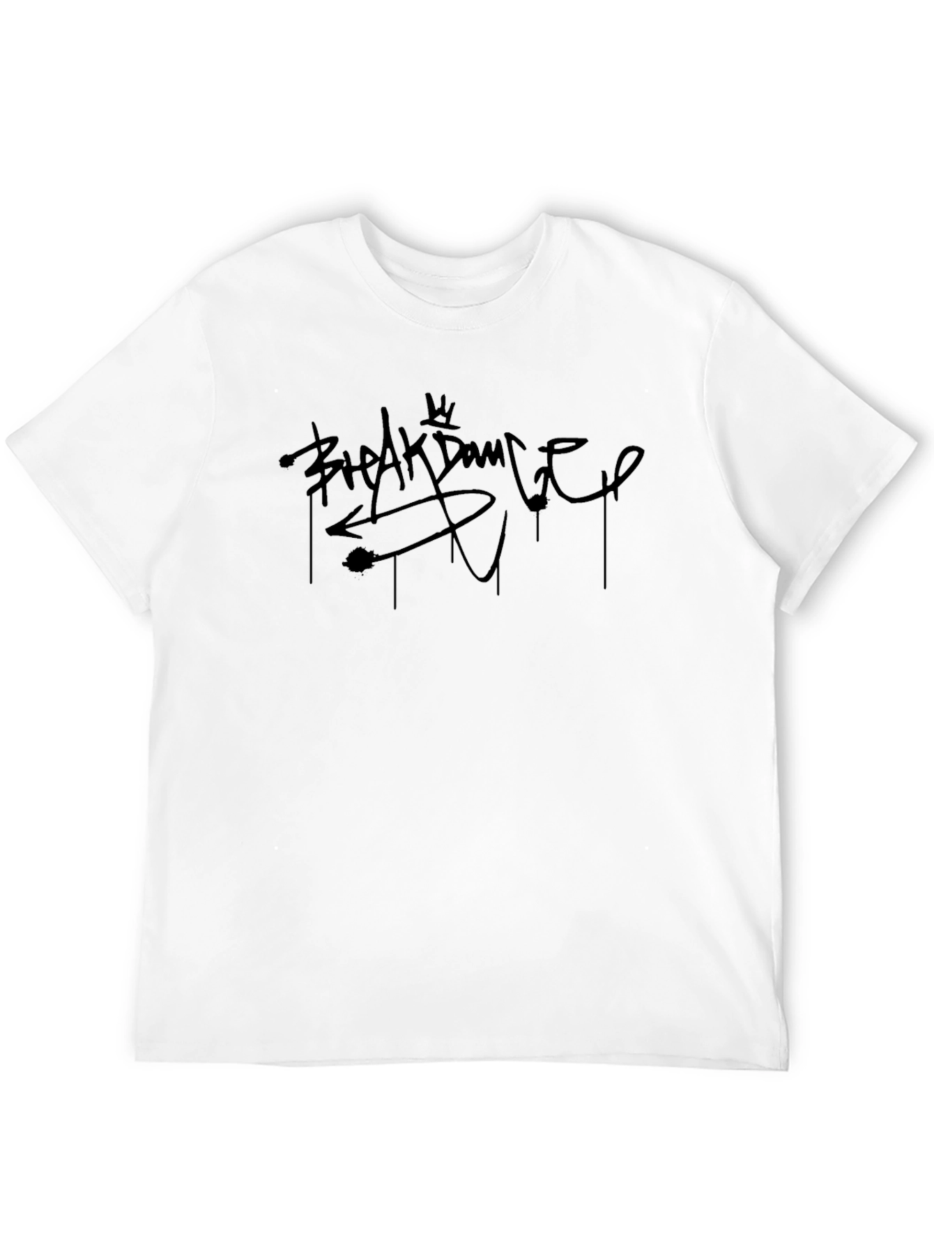 Breakdance Crew Neck T-Shirt Stylish Streetwear Design
