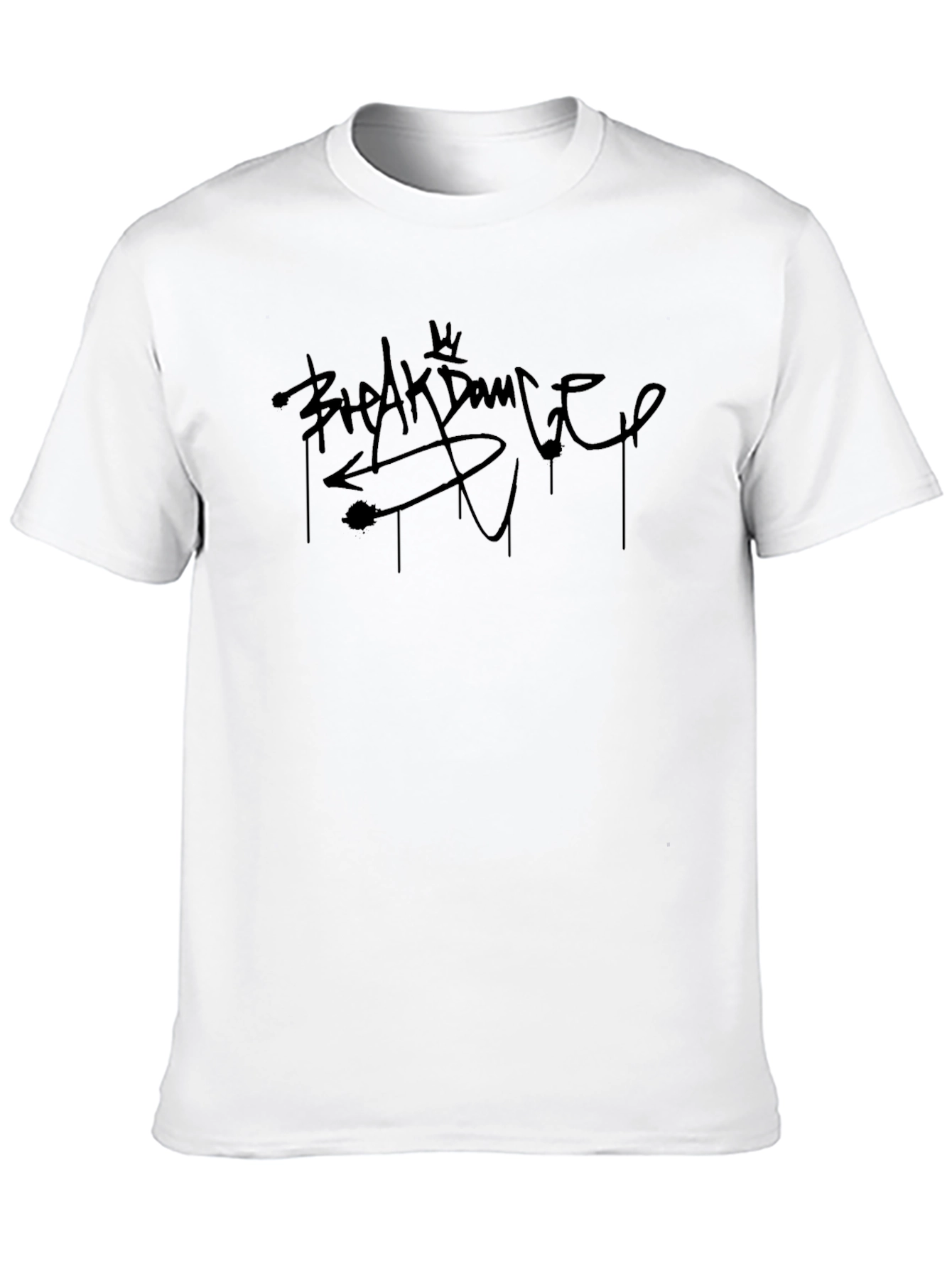 Breakdance Crew Neck T-Shirt Stylish Streetwear Design