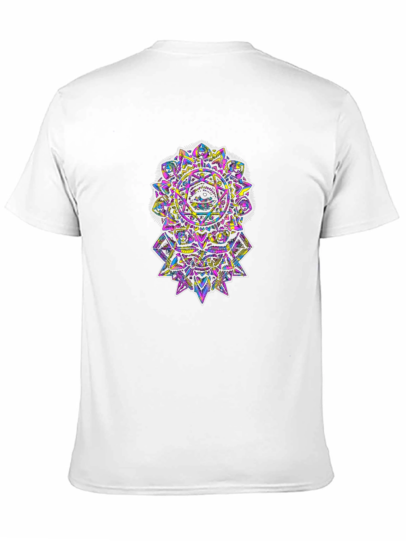 Psychedelic Mandala Graphic Black T-Shirt