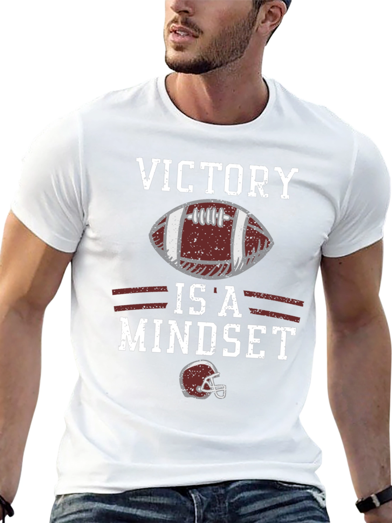 Victory is a Mindset Football T-Shirt