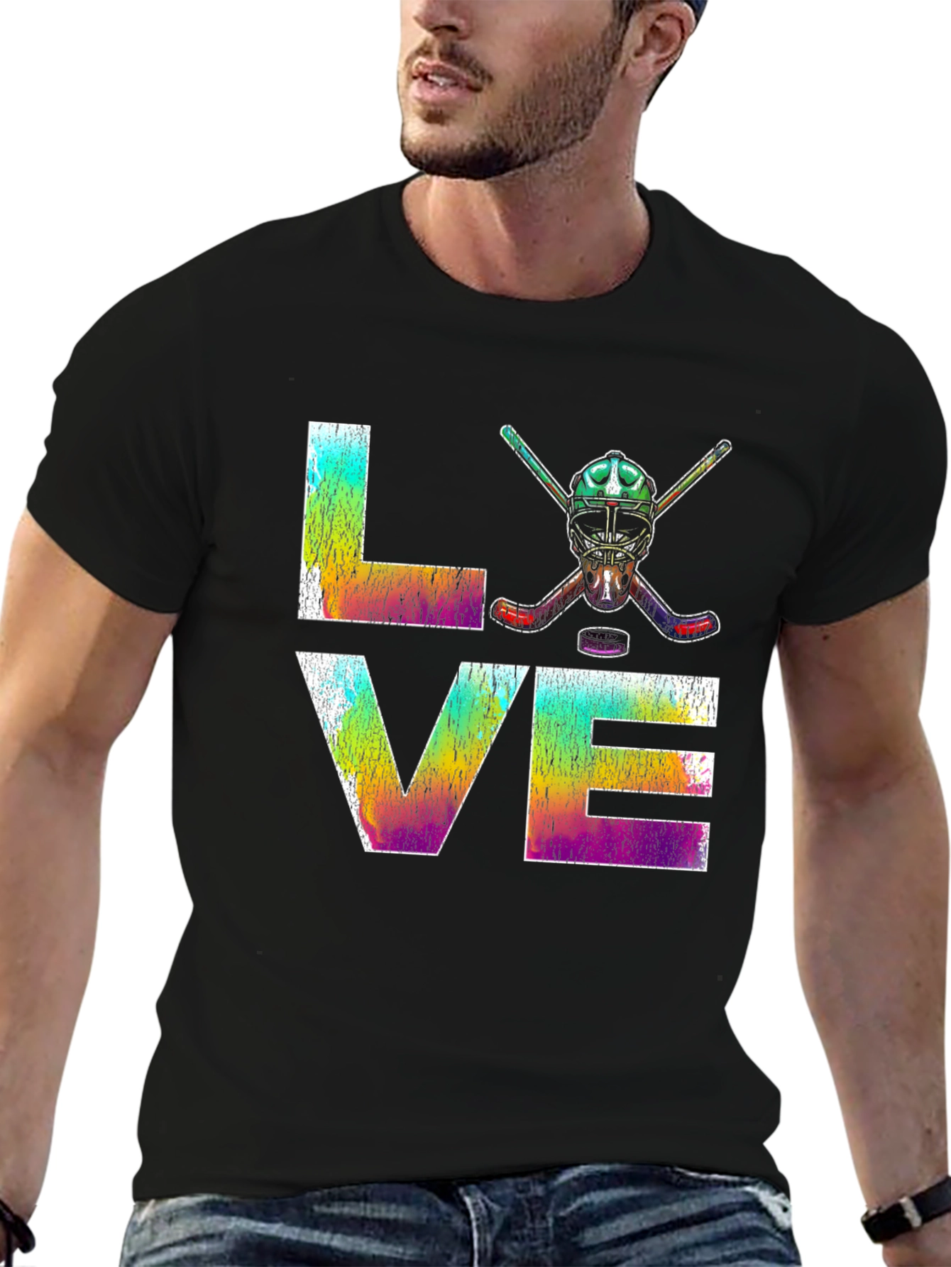LOVE Hockey Graphic T-Shirt