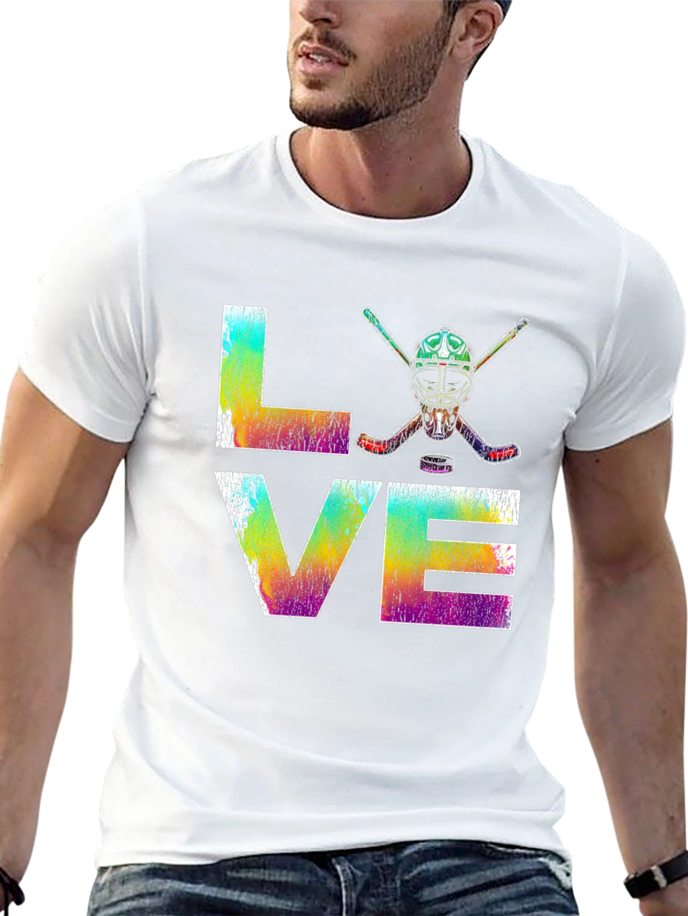 LOVE Hockey Graphic T-Shirt