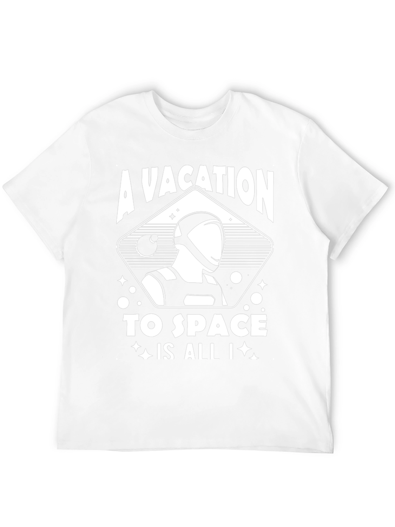 A Vacation to Space Graphic T-Shirt