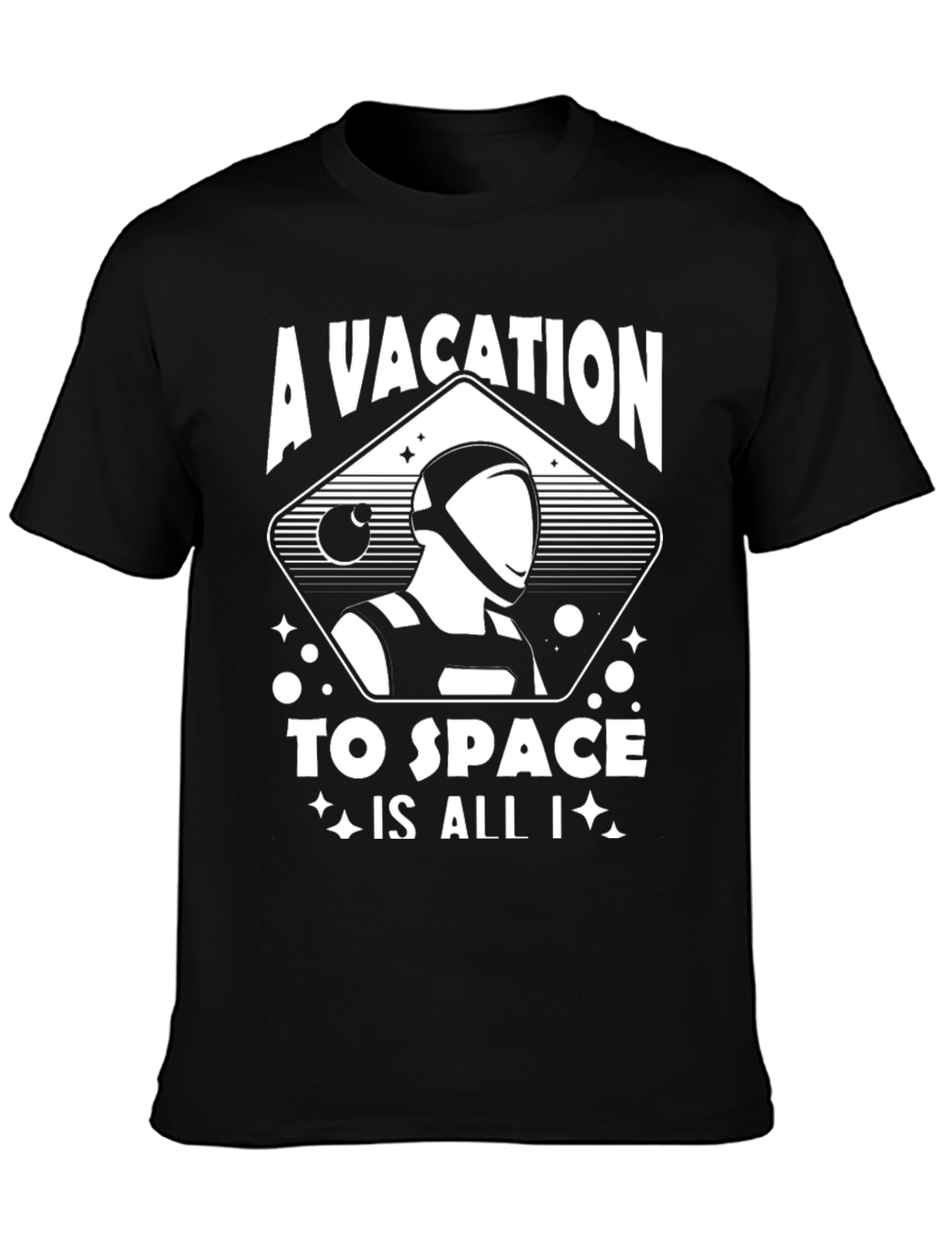 A Vacation to Space Graphic T-Shirt