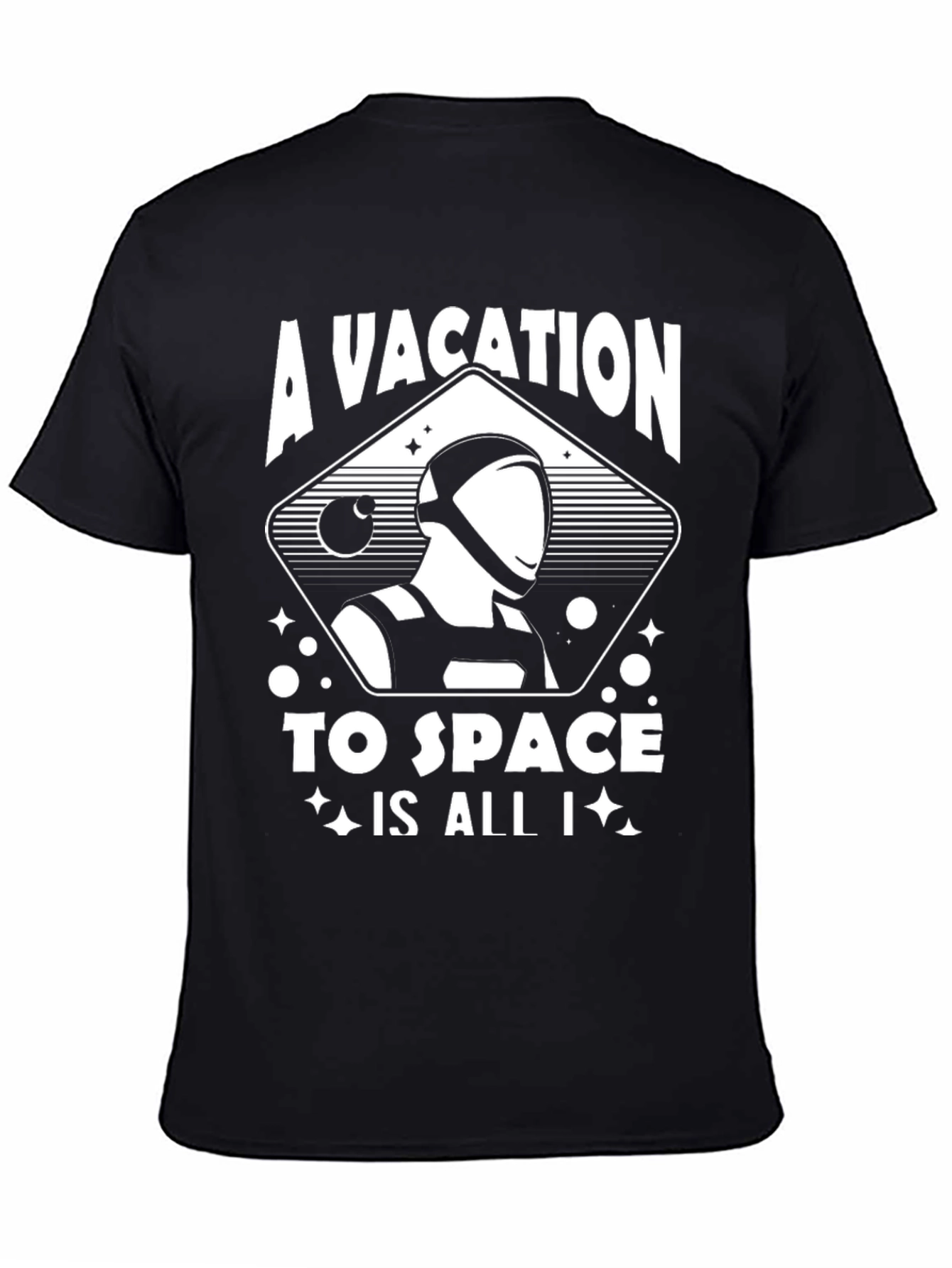 A Vacation to Space Graphic T-Shirt