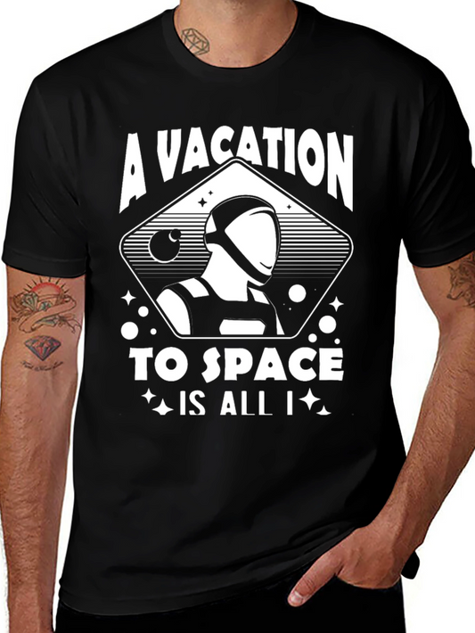 A Vacation to Space Graphic T-Shirt