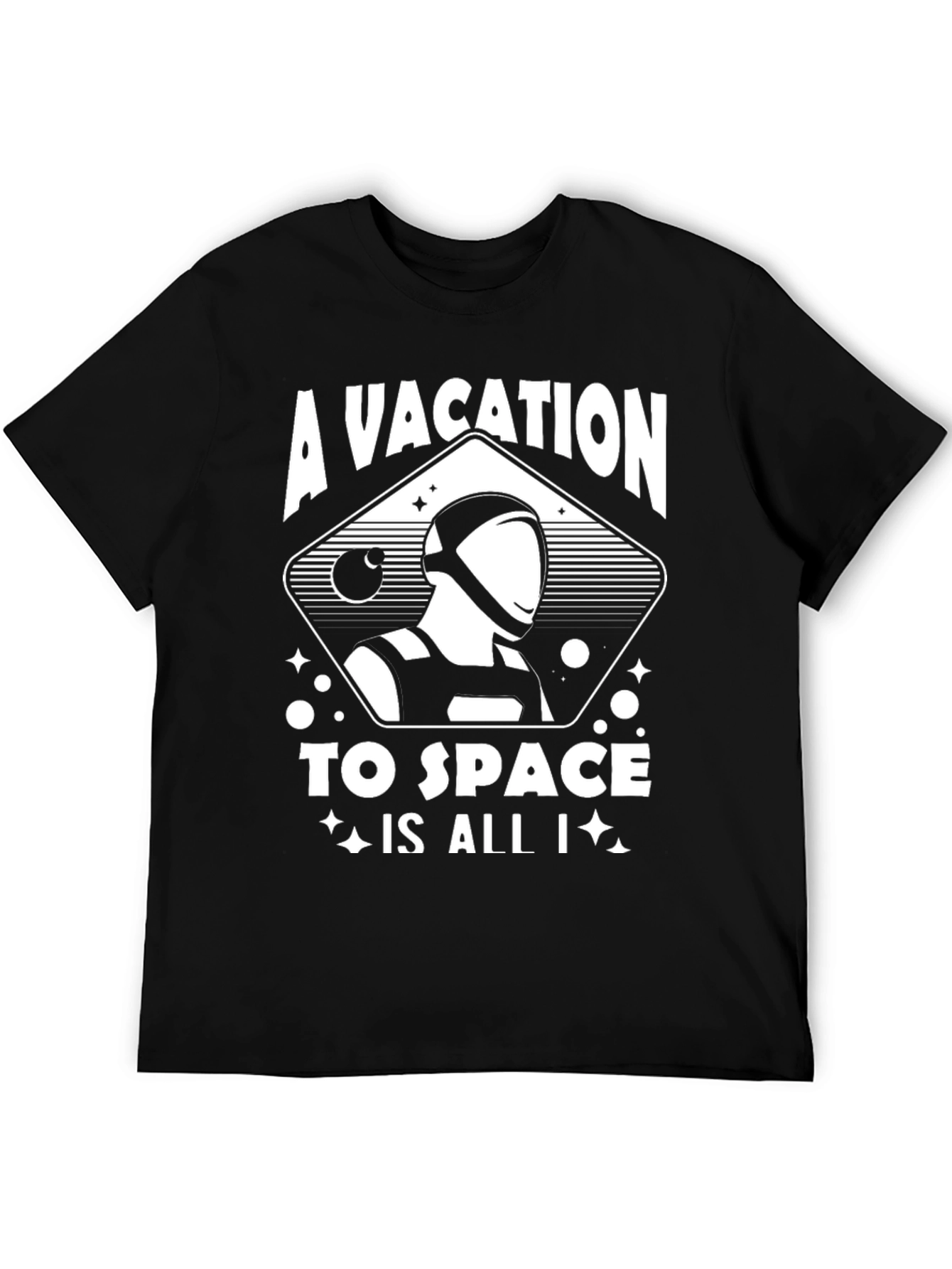 A Vacation to Space Graphic T-Shirt