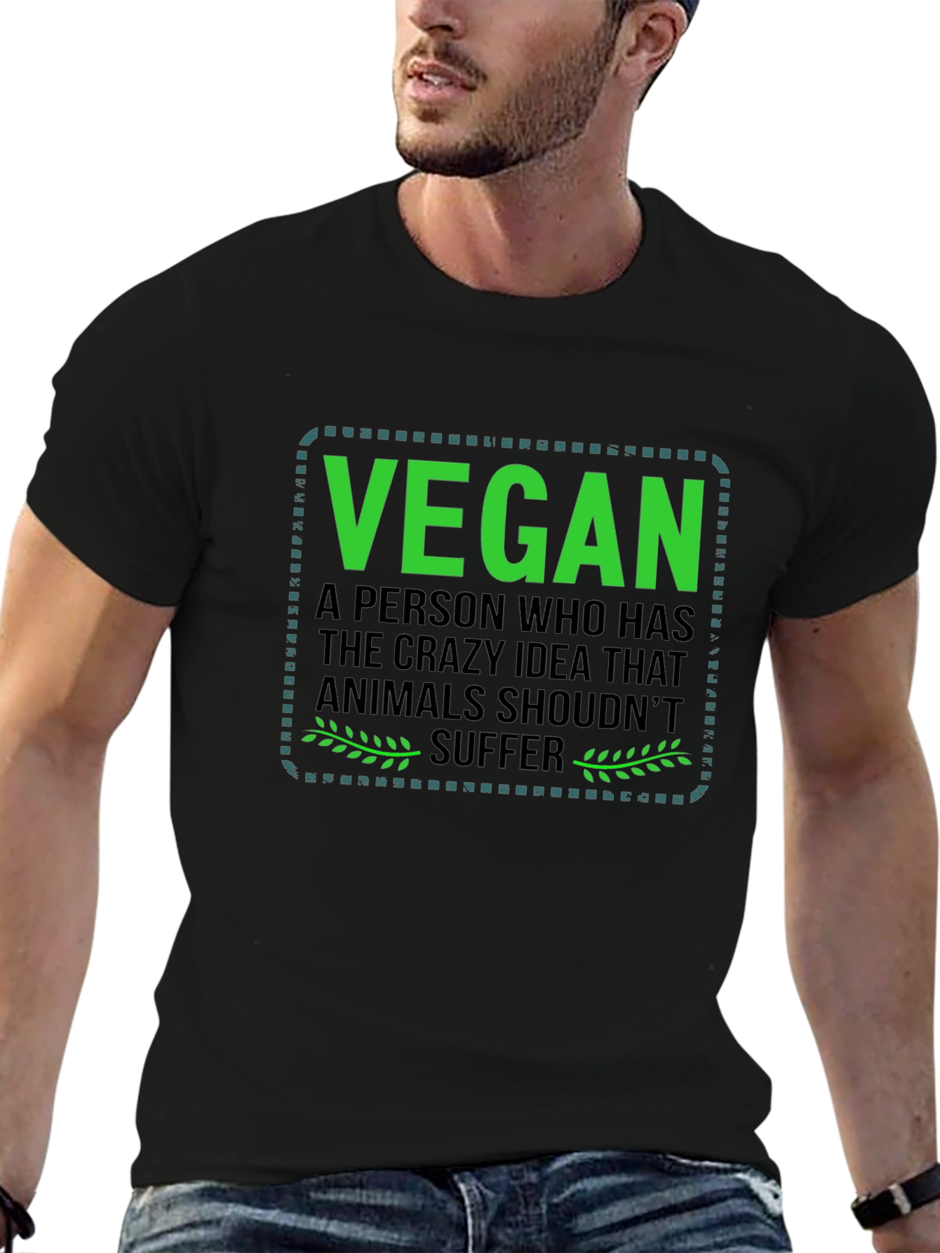 Vegan T-Shirt: Animals Shouldnt Suffer