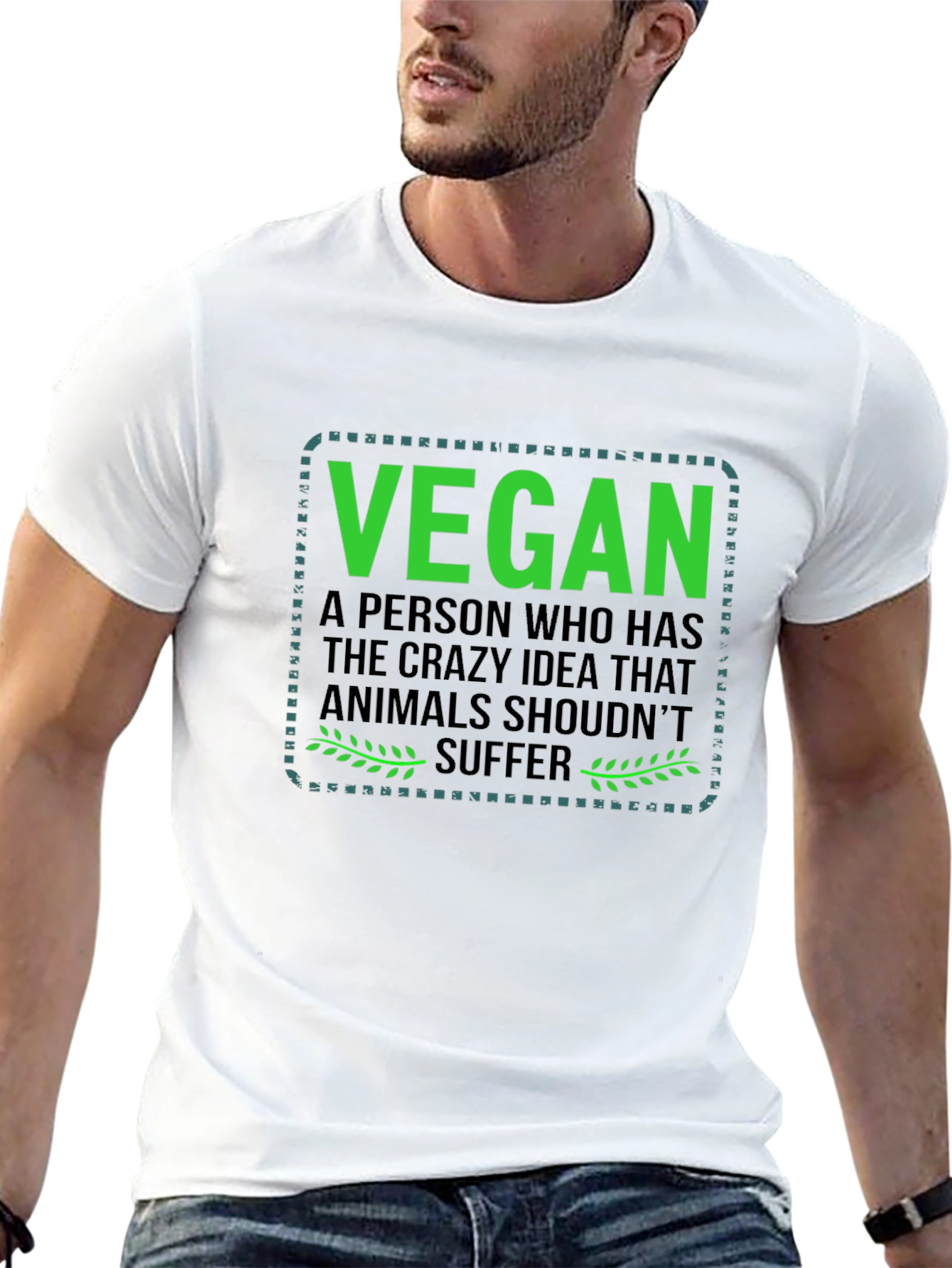 Vegan T-Shirt: Animals Shouldnt Suffer