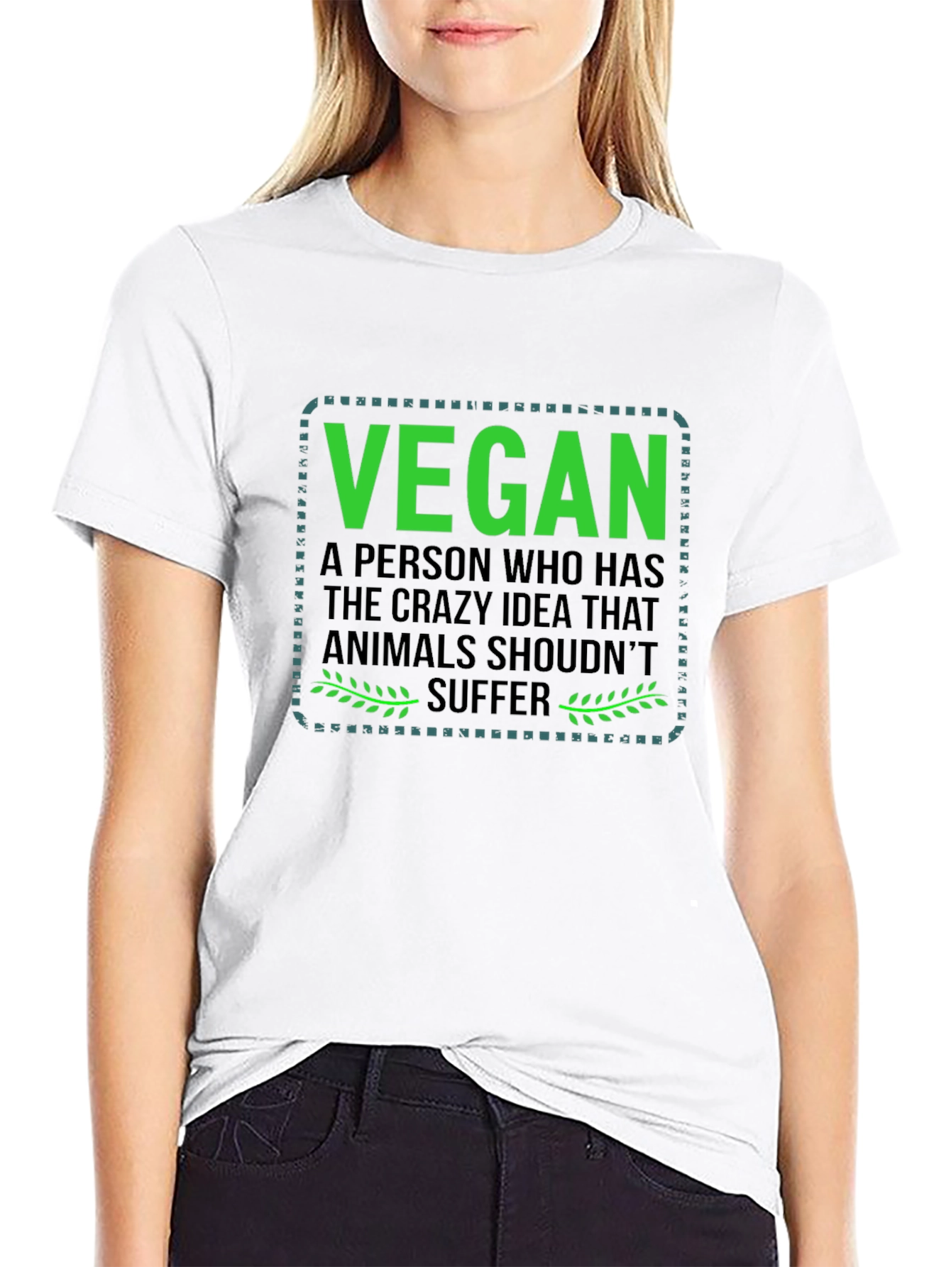 Vegan T-Shirt: Animals Shouldnt Suffer