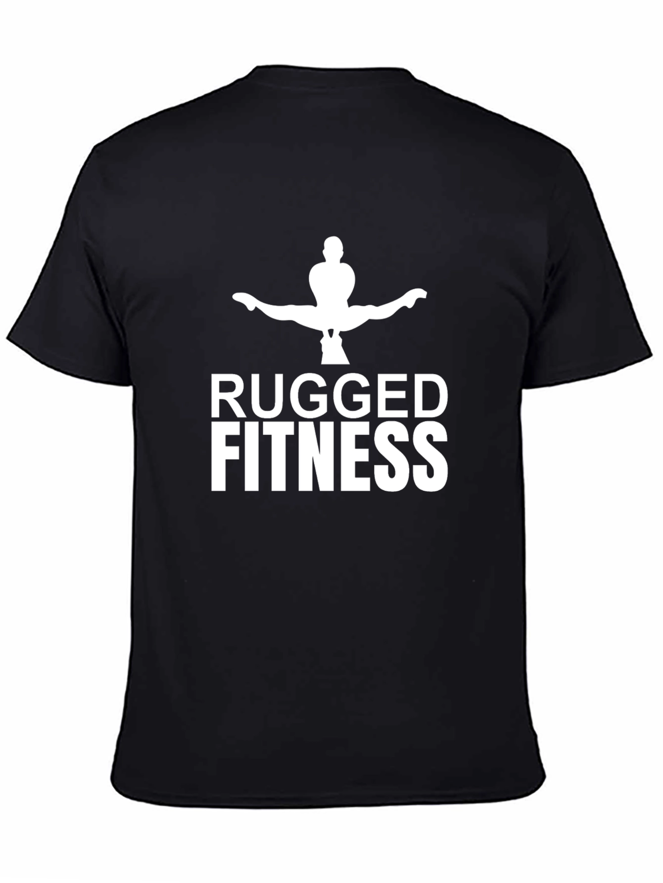 Rugged Fitness Black Graphic Tee