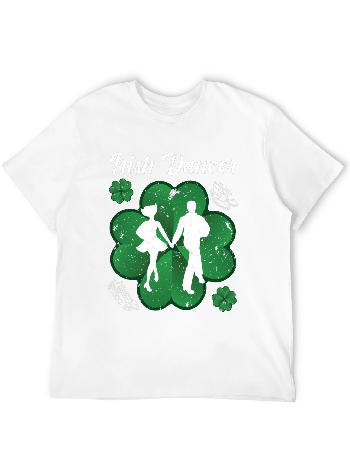 Irish Dancer T-Shirt St. Patricks Day Black Cotton