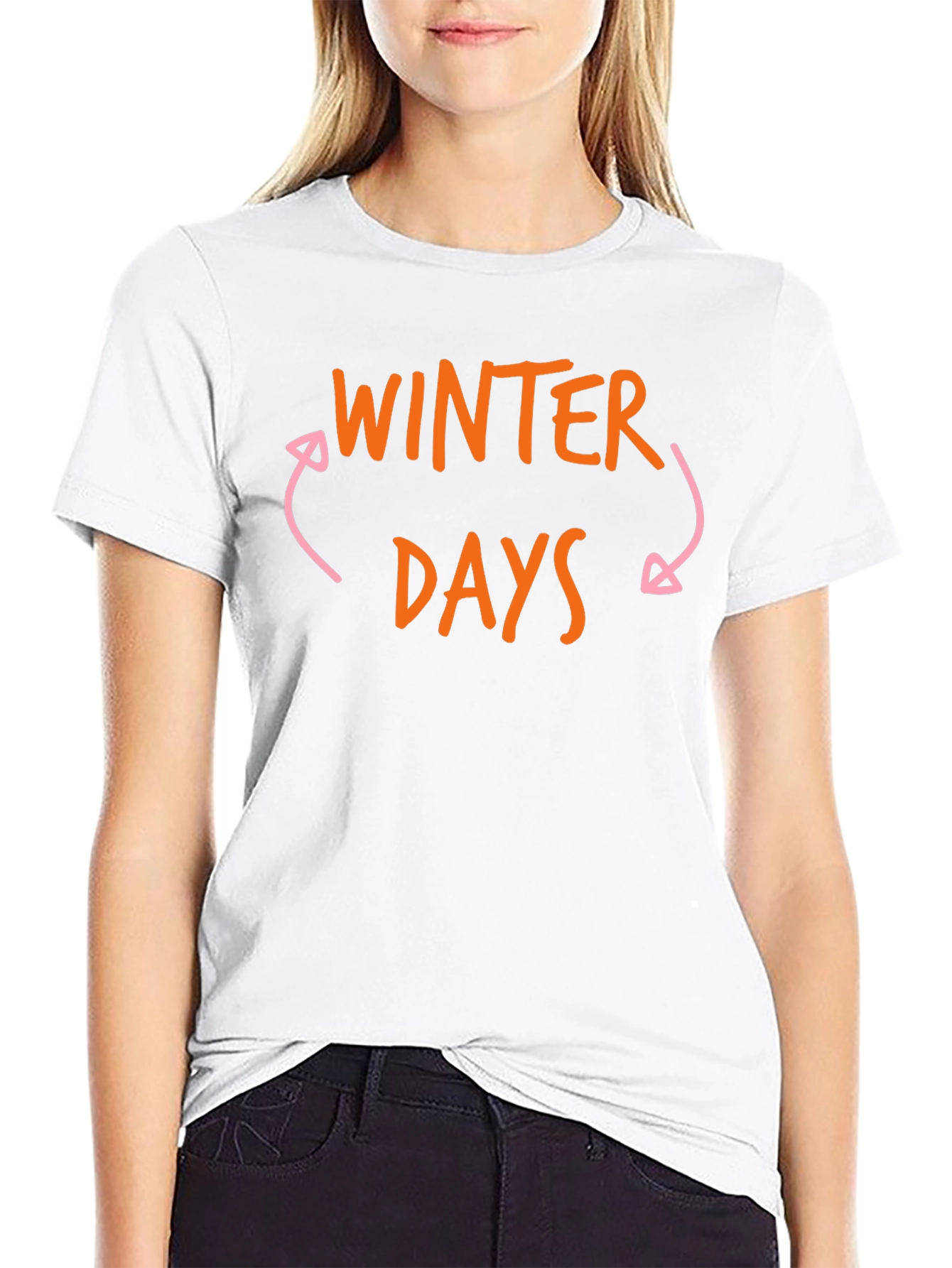 Winter Days Graphic Tee - Black Cotton Shirt