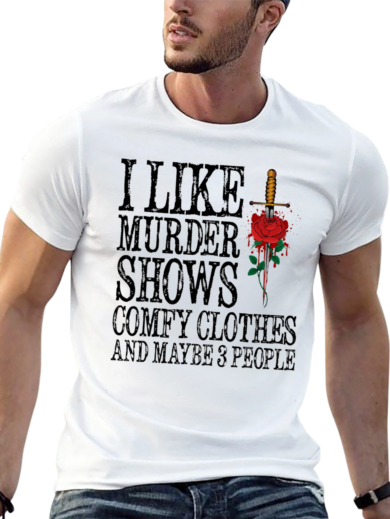 Murder Shows Comfy Clothes & 3 People T-Shirt