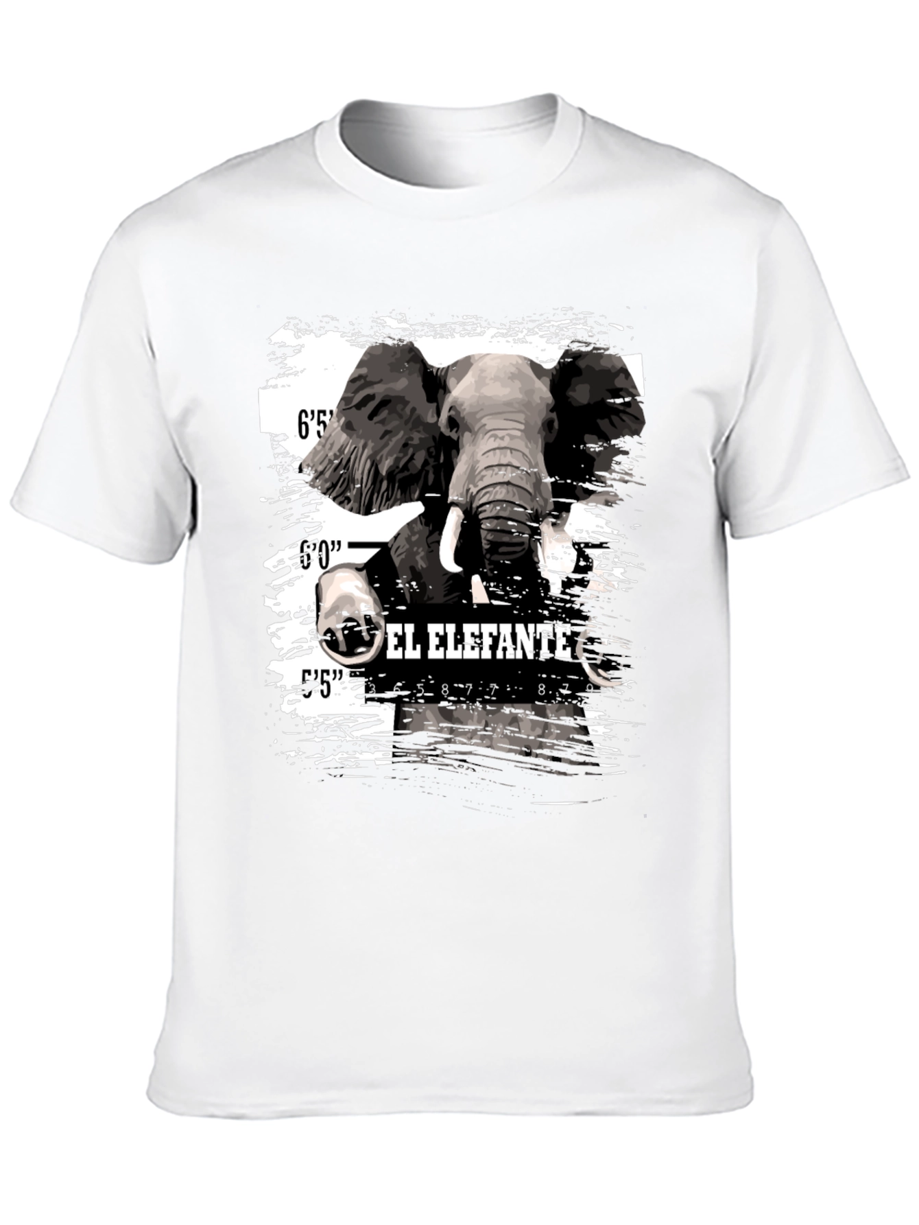 El Elefante Mugshot T-Shirt - Mens Black Graphic Tee