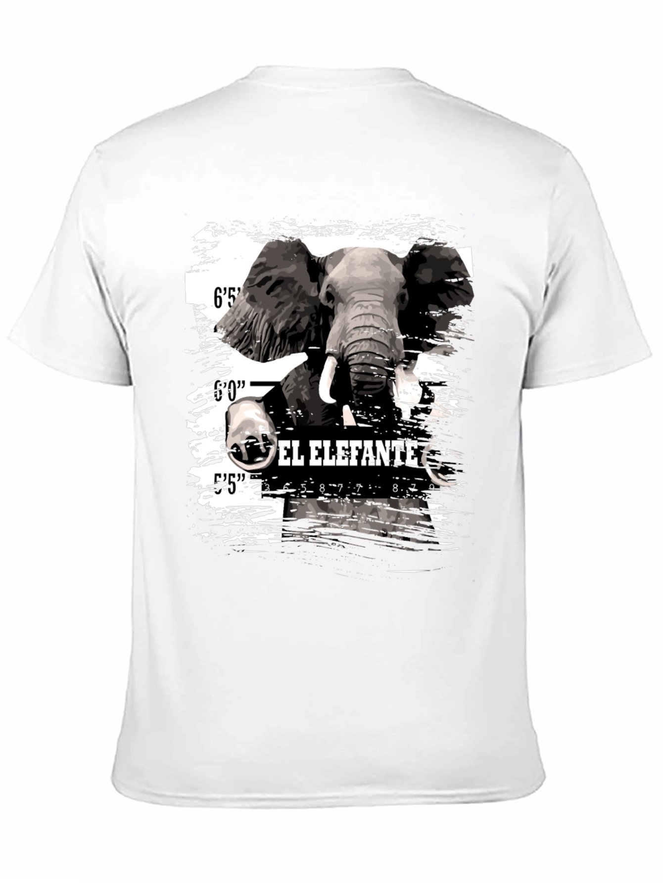 El Elefante Mugshot T-Shirt - Mens Black Graphic Tee