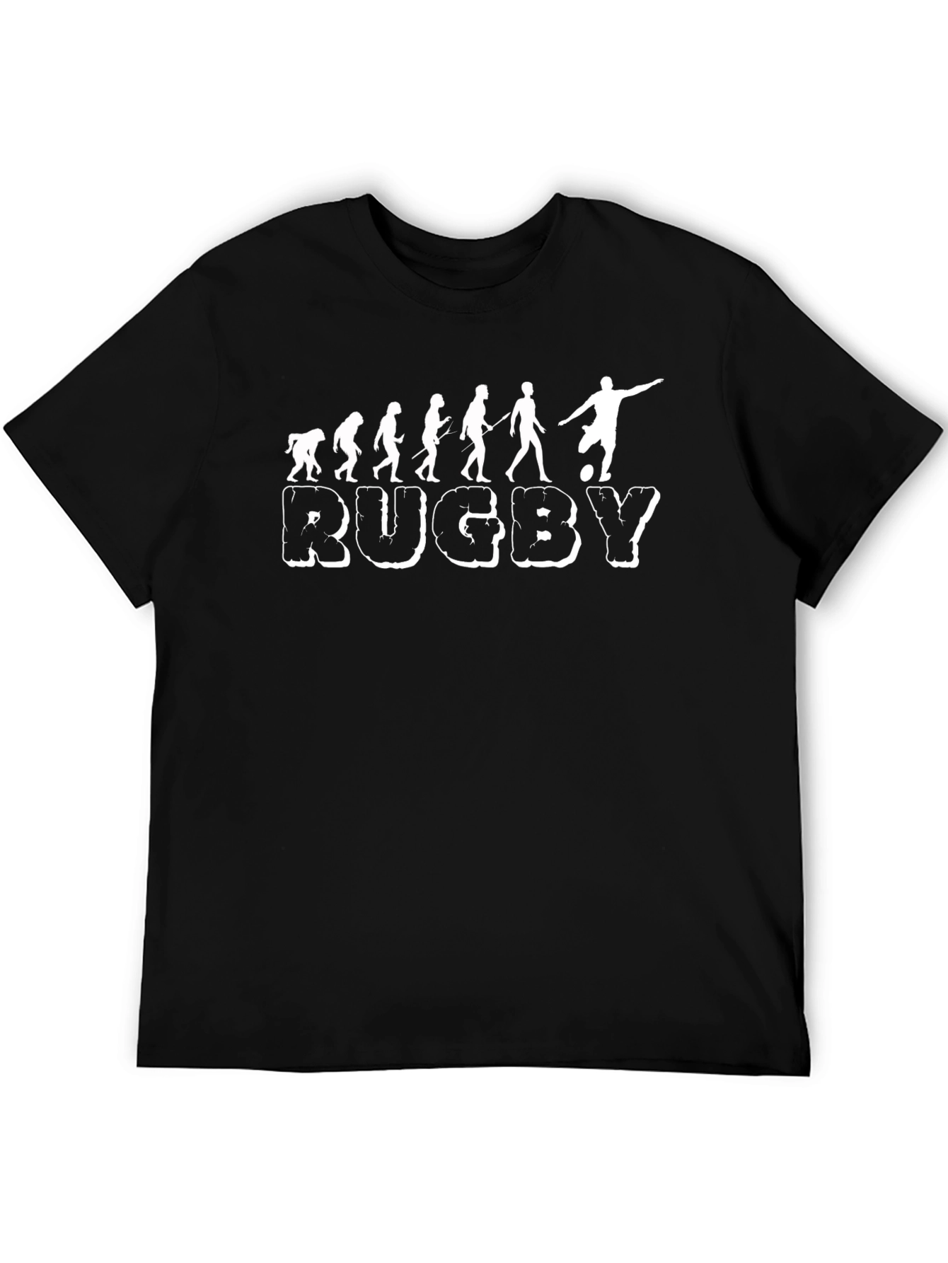 Rugby Evolution Mens Black T-Shirt