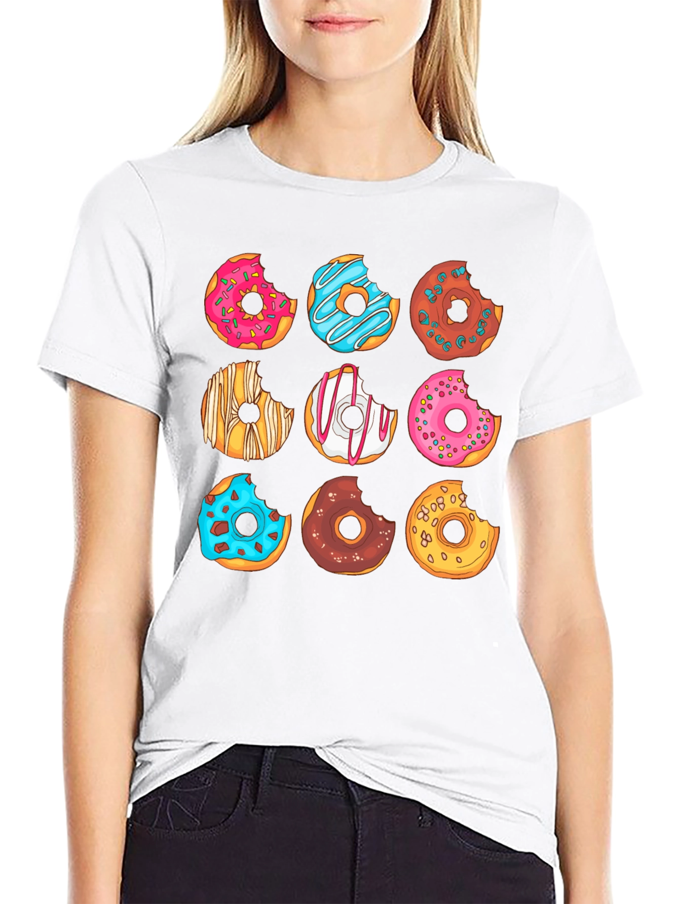 Donut Graphic T-Shirt - Sweet Tooth Fashion