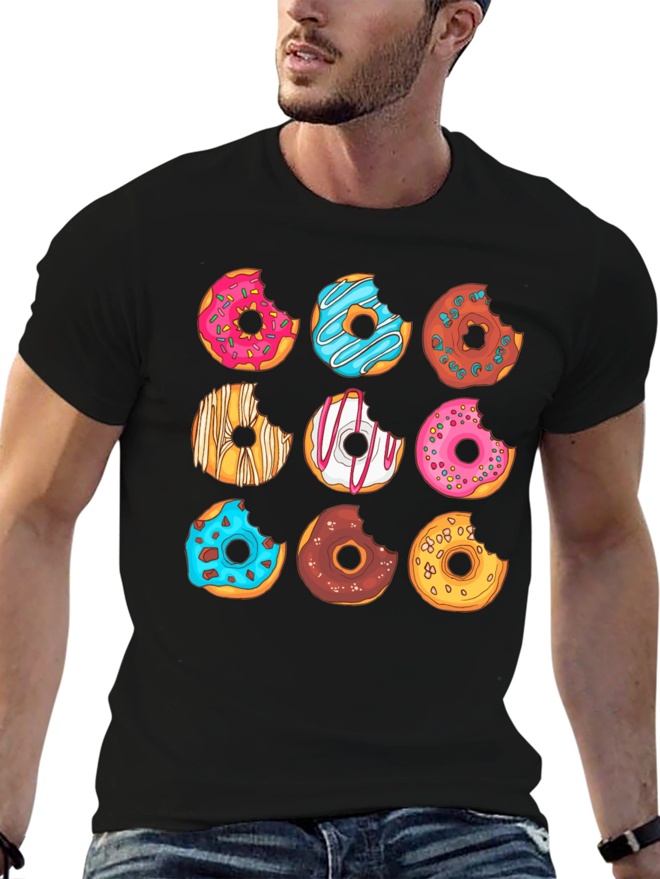 Donut Graphic T-Shirt - Sweet Tooth Fashion