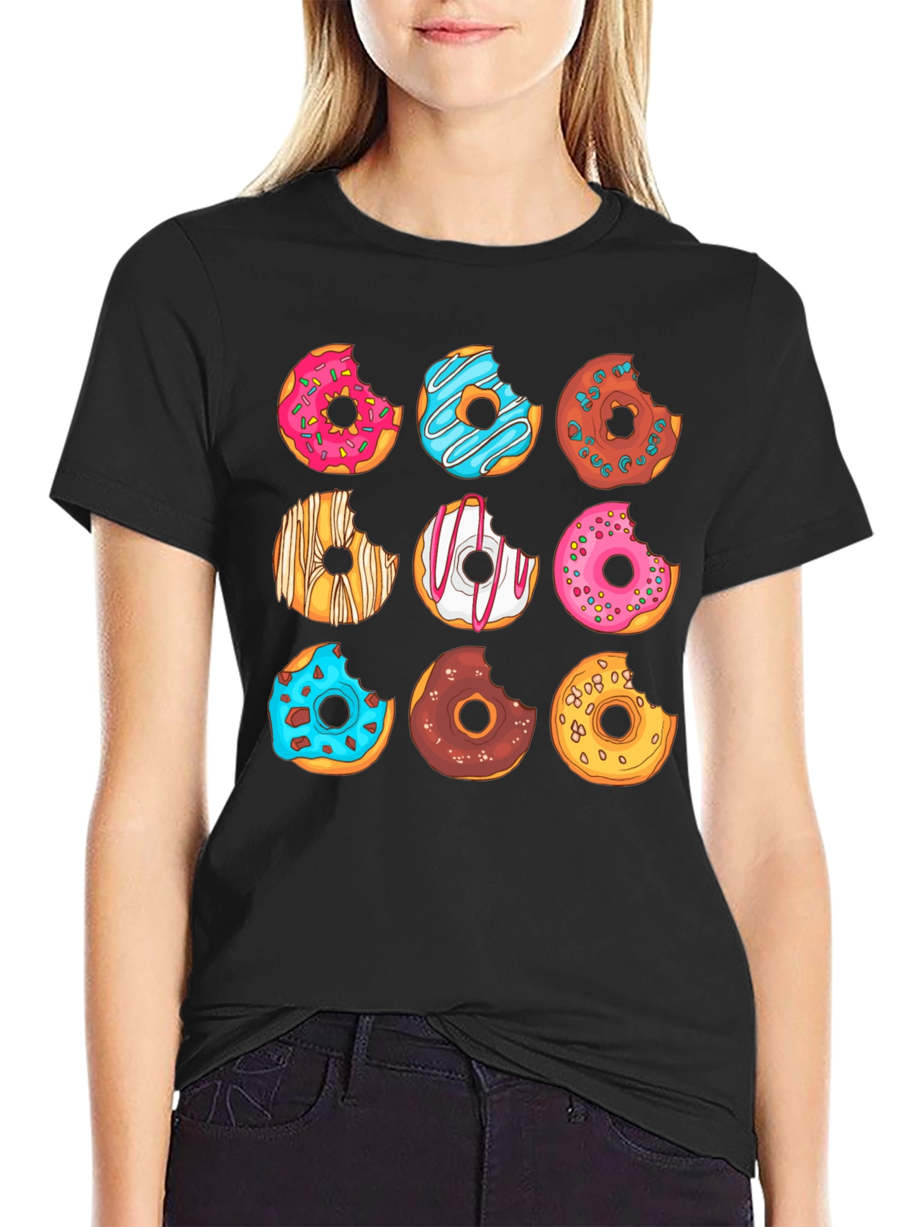 Donut Graphic T-Shirt - Sweet Tooth Fashion