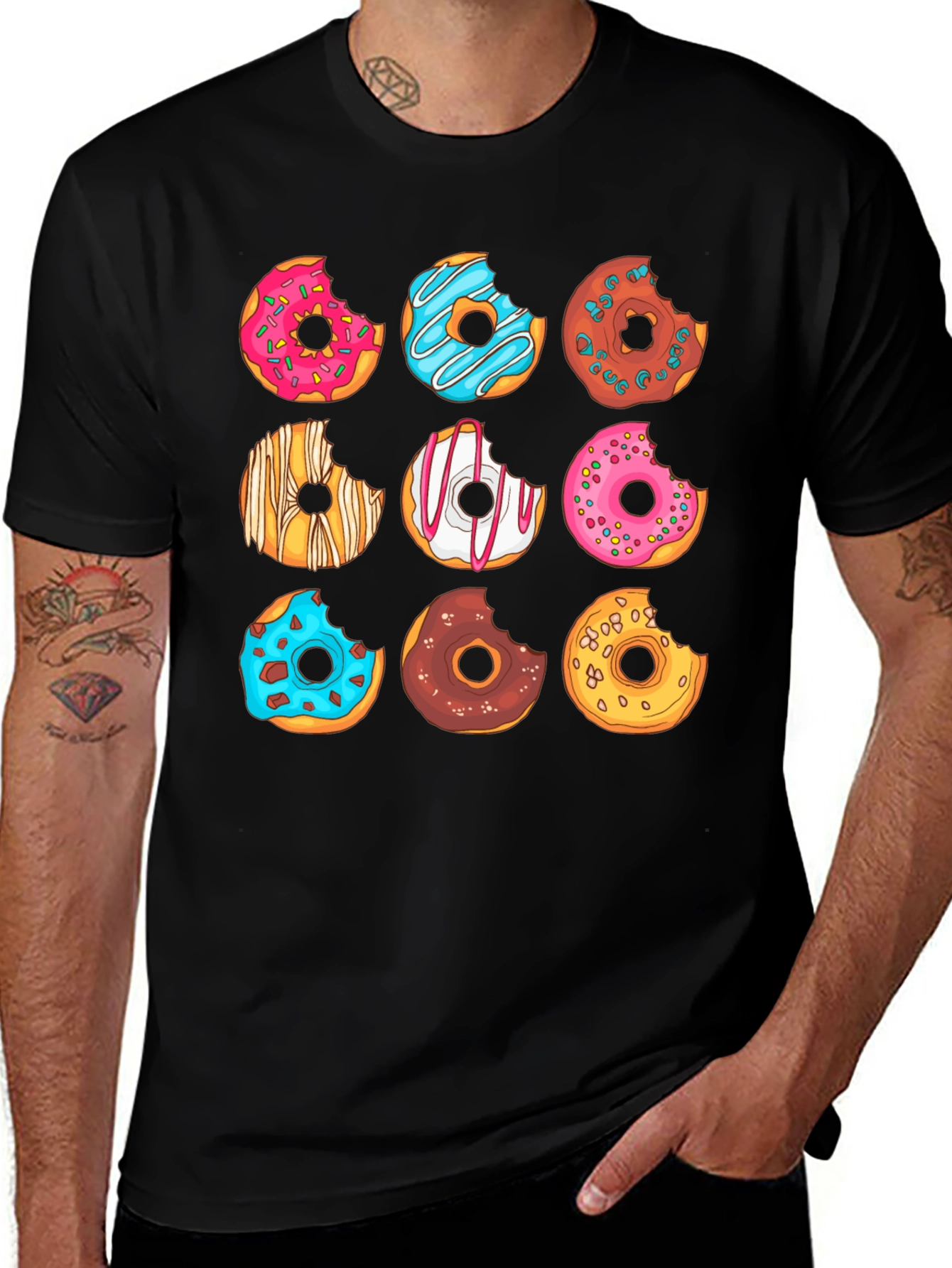 Donut Graphic T-Shirt - Sweet Tooth Fashion