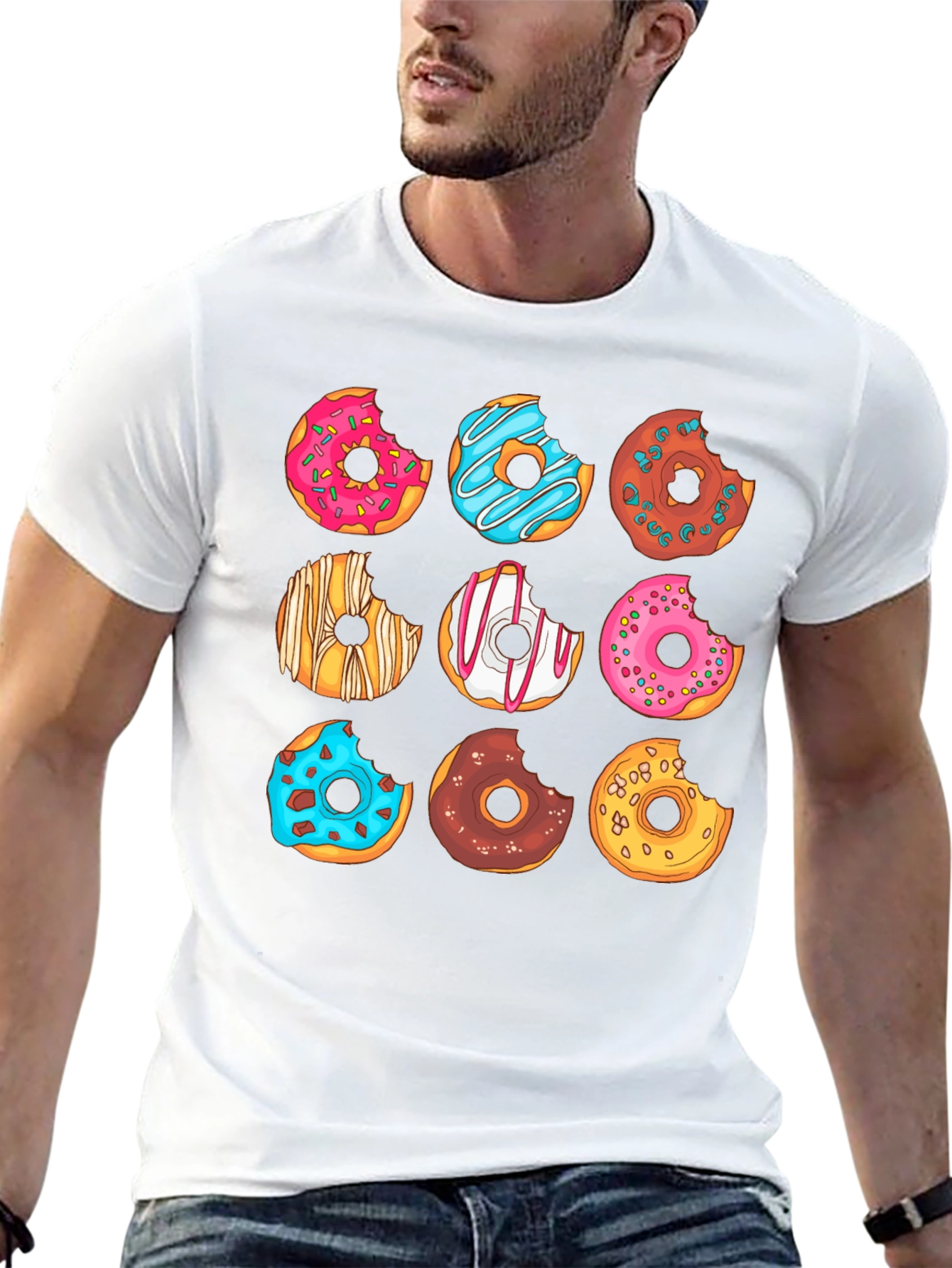 Donut Graphic T-Shirt - Sweet Tooth Fashion