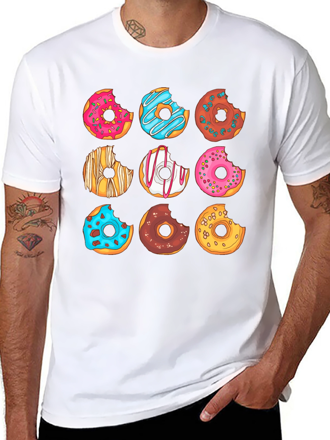 Donut Graphic T-Shirt - Sweet Tooth Fashion