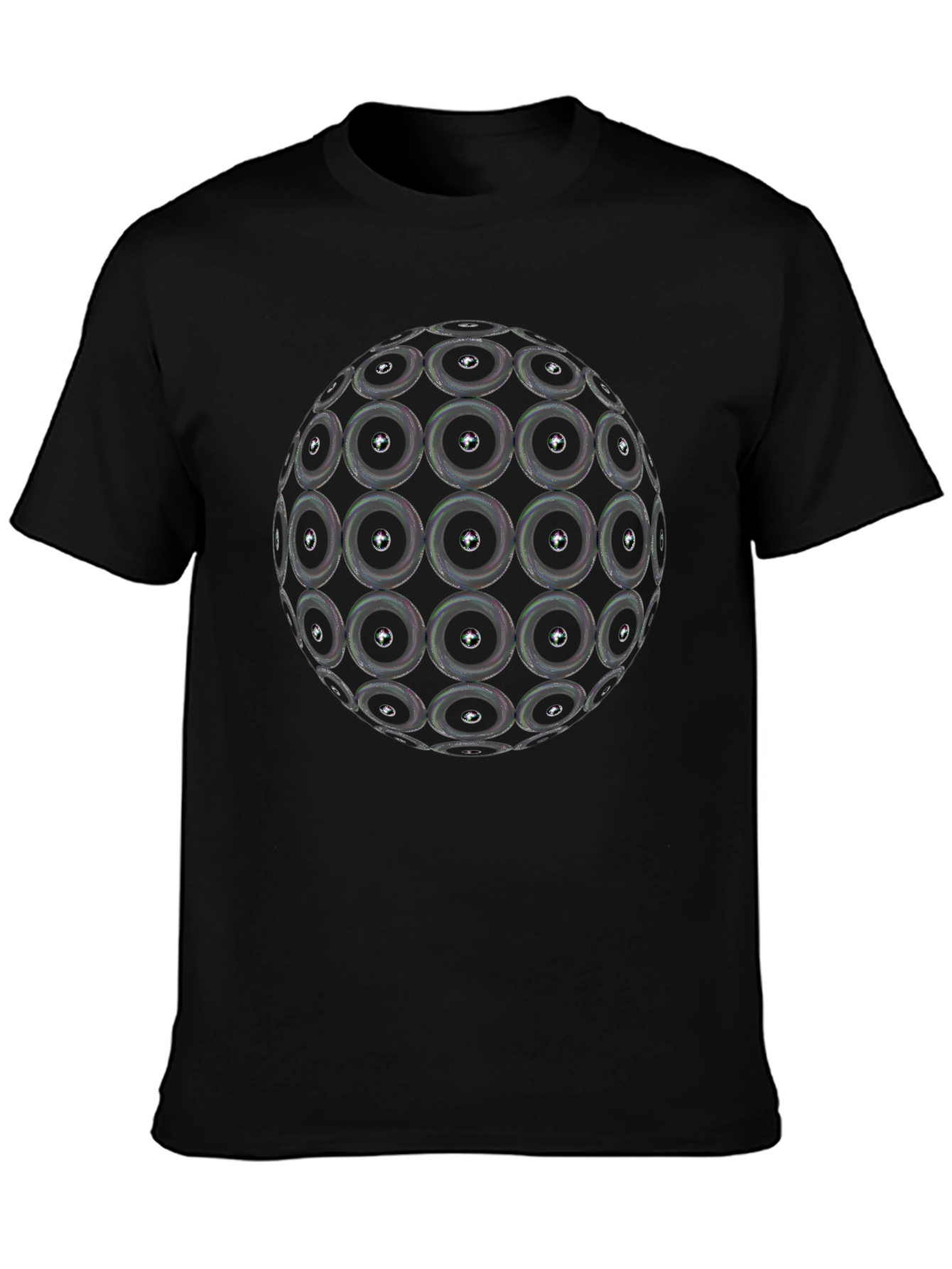 Speaker Sphere Graphic Black T-Shirt