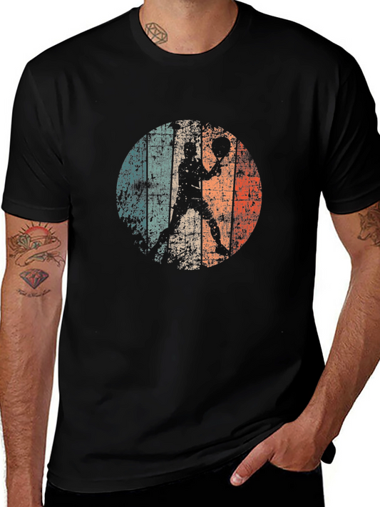 Vintage Style Pickleball Player T-Shirt