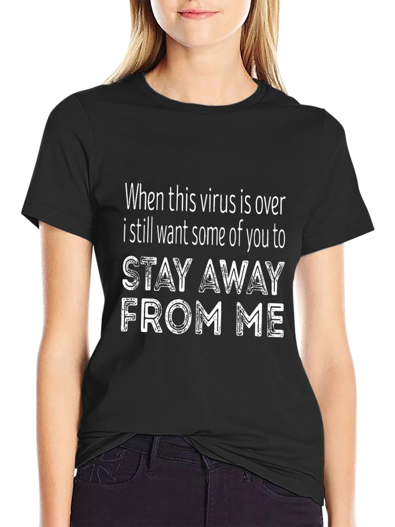 Stay Away Funny Graphic T-Shirt