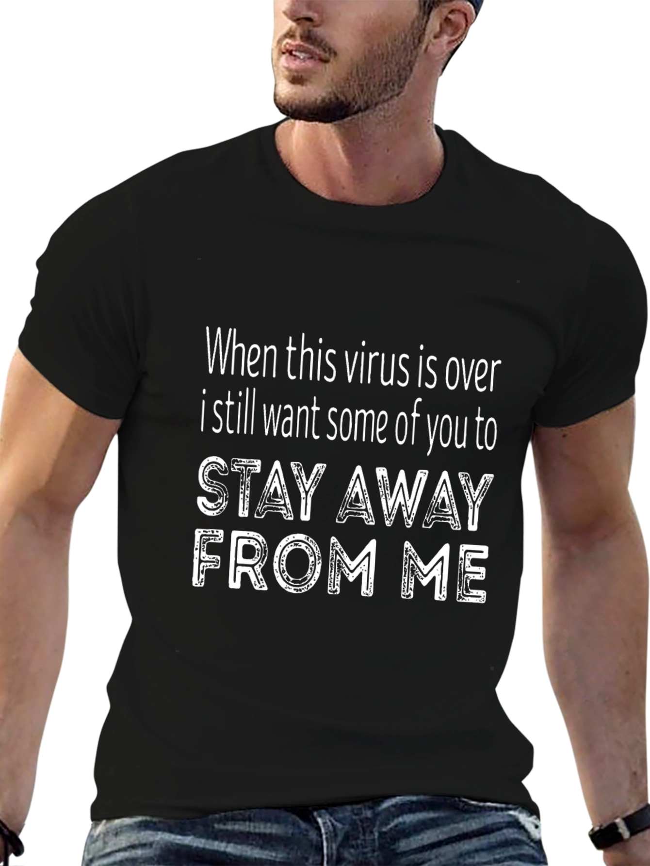 Stay Away Funny Graphic T-Shirt