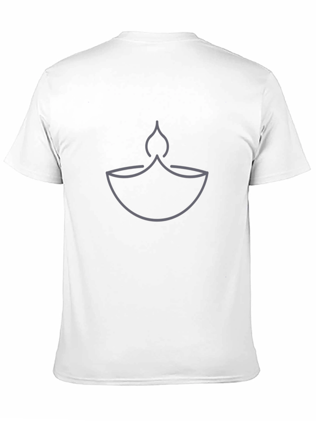 Minimalist Diwali Lamp Graphic T-Shirt