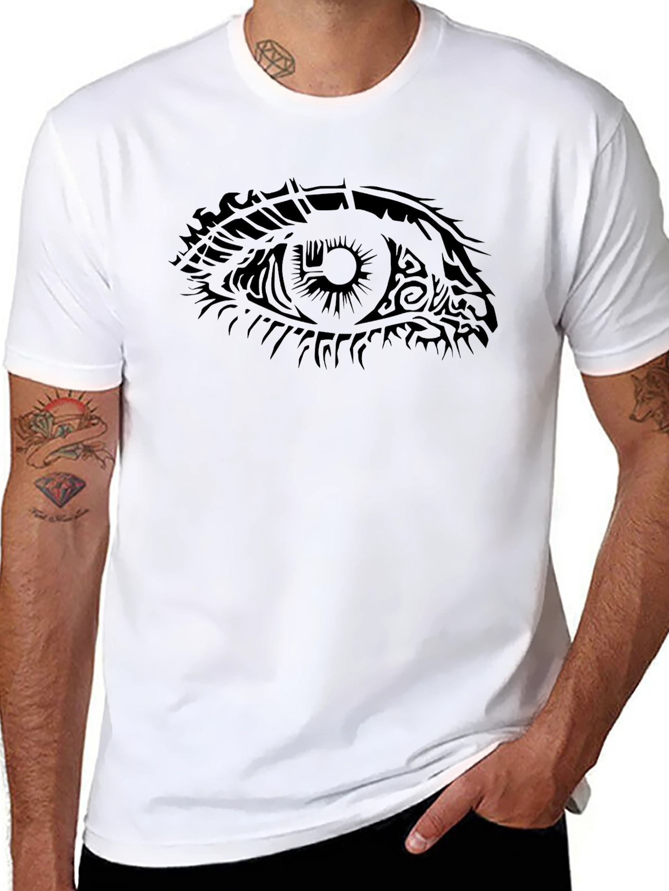 Eye Graphic Black T-Shirt