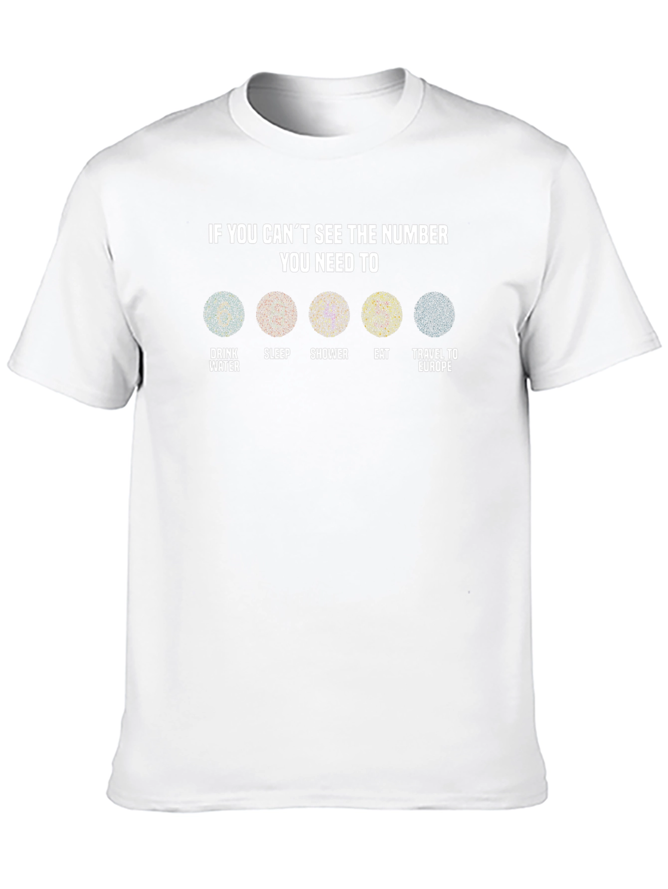 Humorous Eye Test T-Shirt - Europe