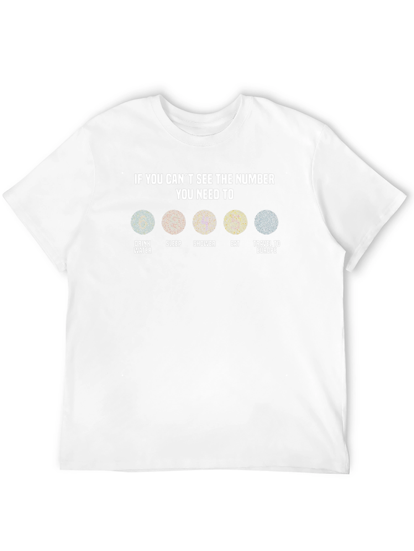 Humorous Eye Test T-Shirt - Europe