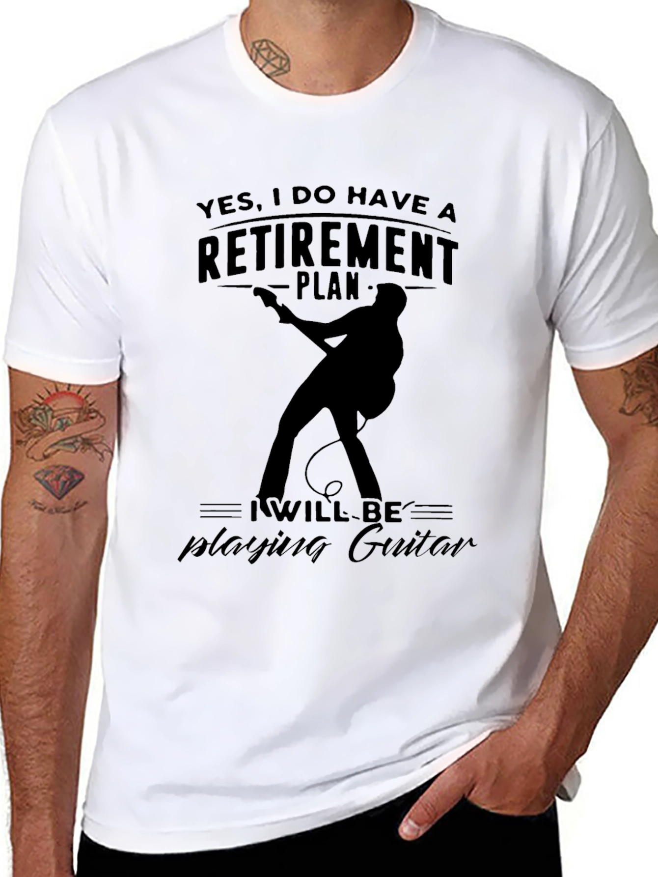 Retirement Plan Guitar T-Shirt