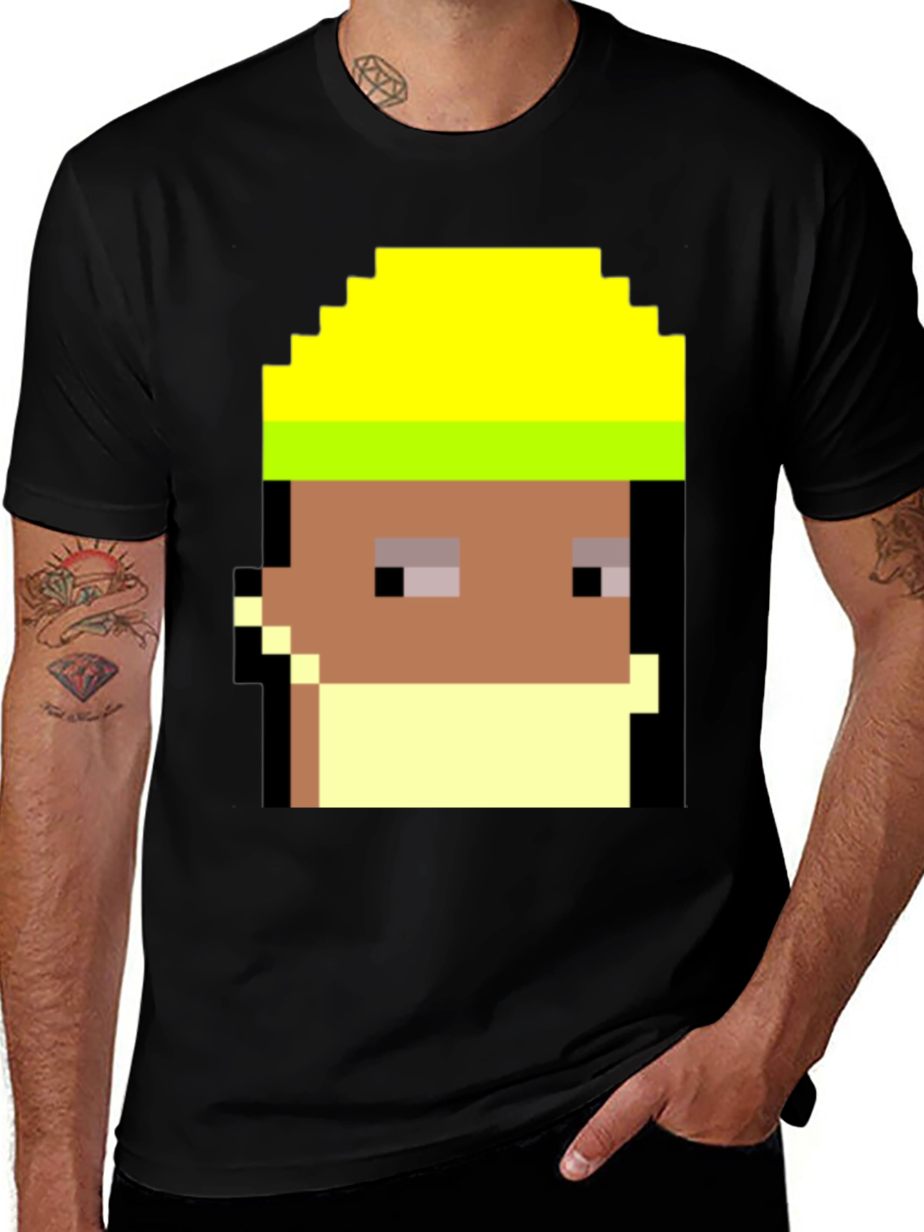 Pixel Art Character T-Shirt - Retro Gamer Style