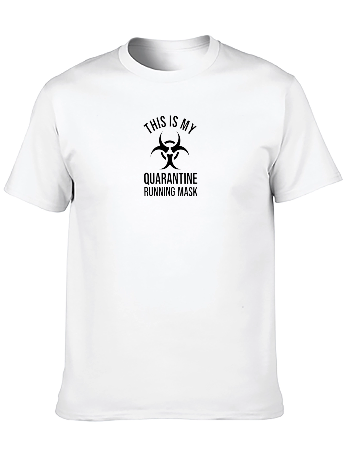 Quarantine Running Mask T-Shirt - Funny Graphic Tee