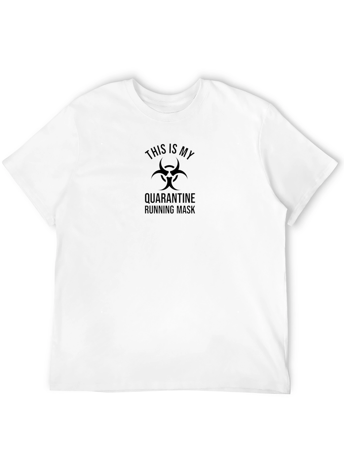 Quarantine Running Mask T-Shirt - Funny Graphic Tee