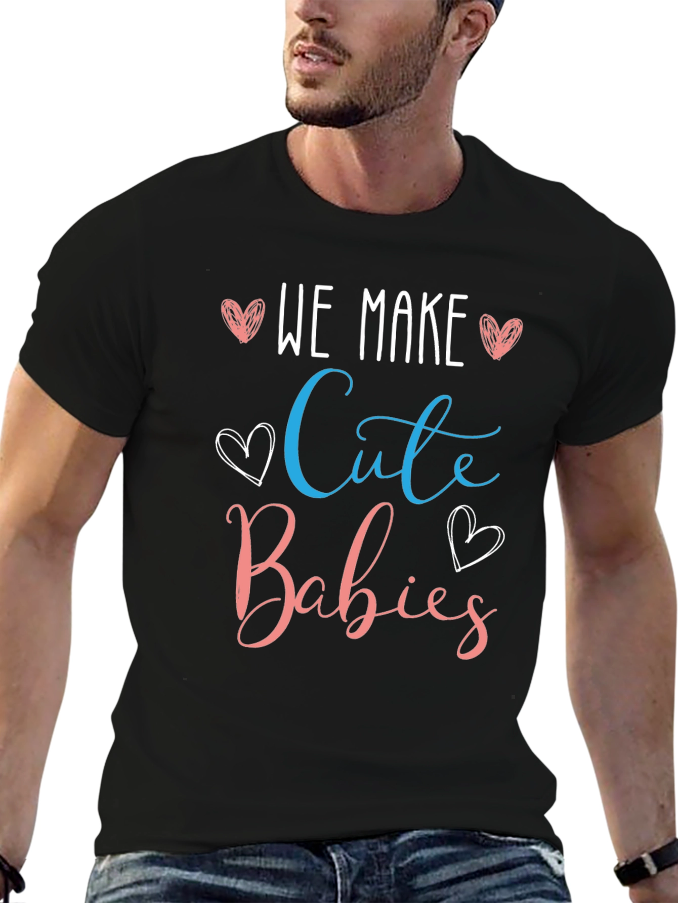 We Make Cute Babies T-Shirt - Gender Reveal Tee