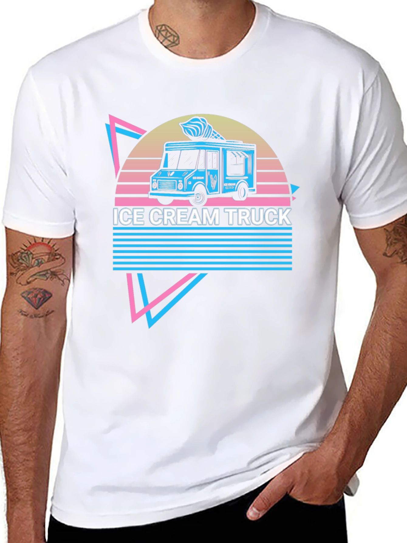 Retro Ice Cream Truck Graphic Tee