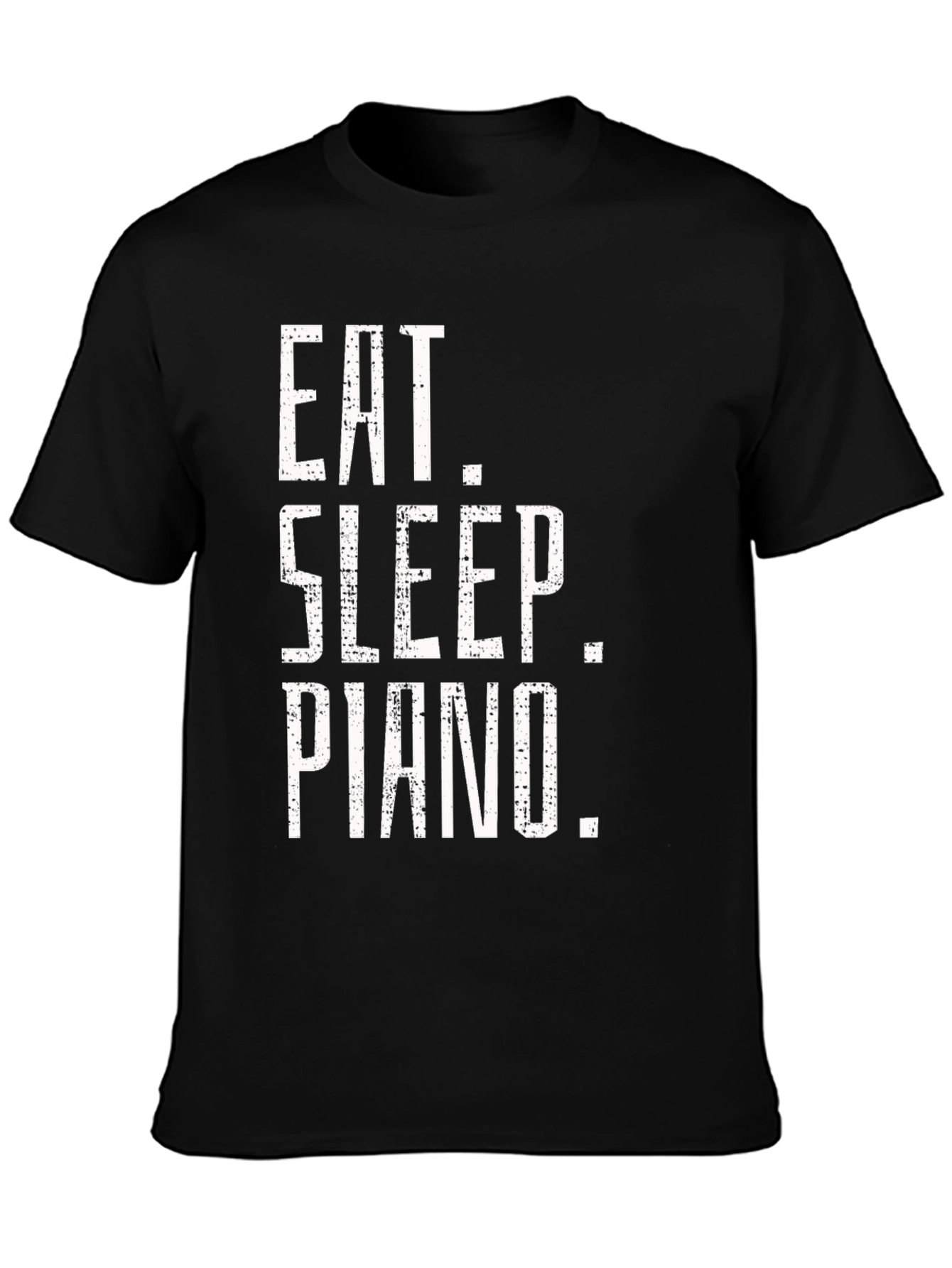 Eat Sleep Piano Black Graphic Tee