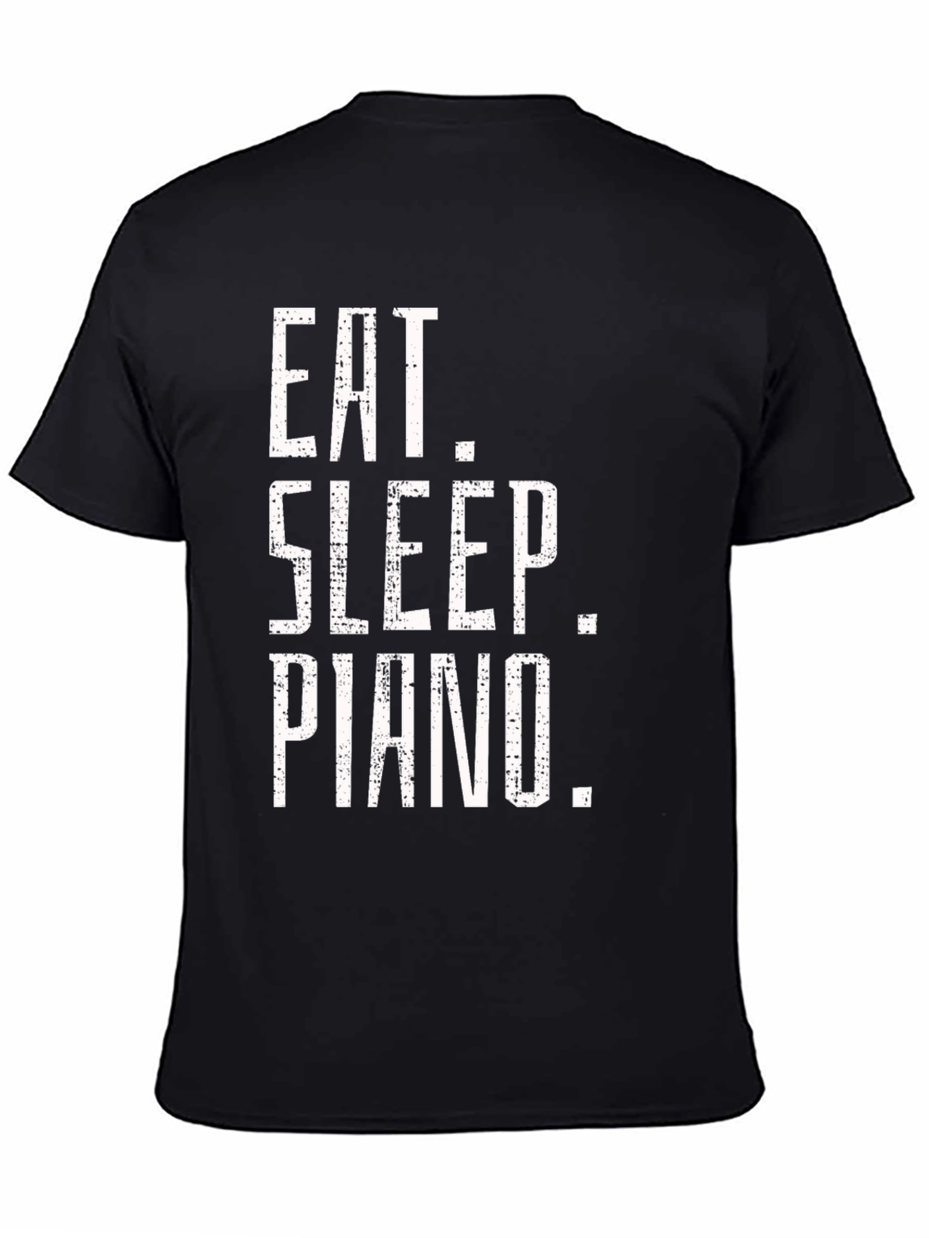 Eat Sleep Piano Black Graphic Tee