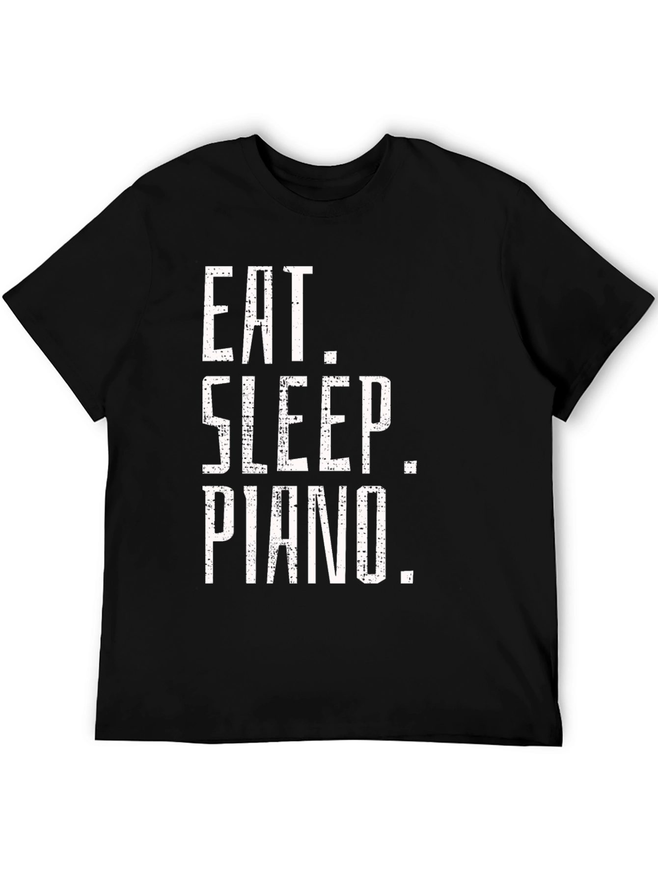 Eat Sleep Piano Black Graphic Tee