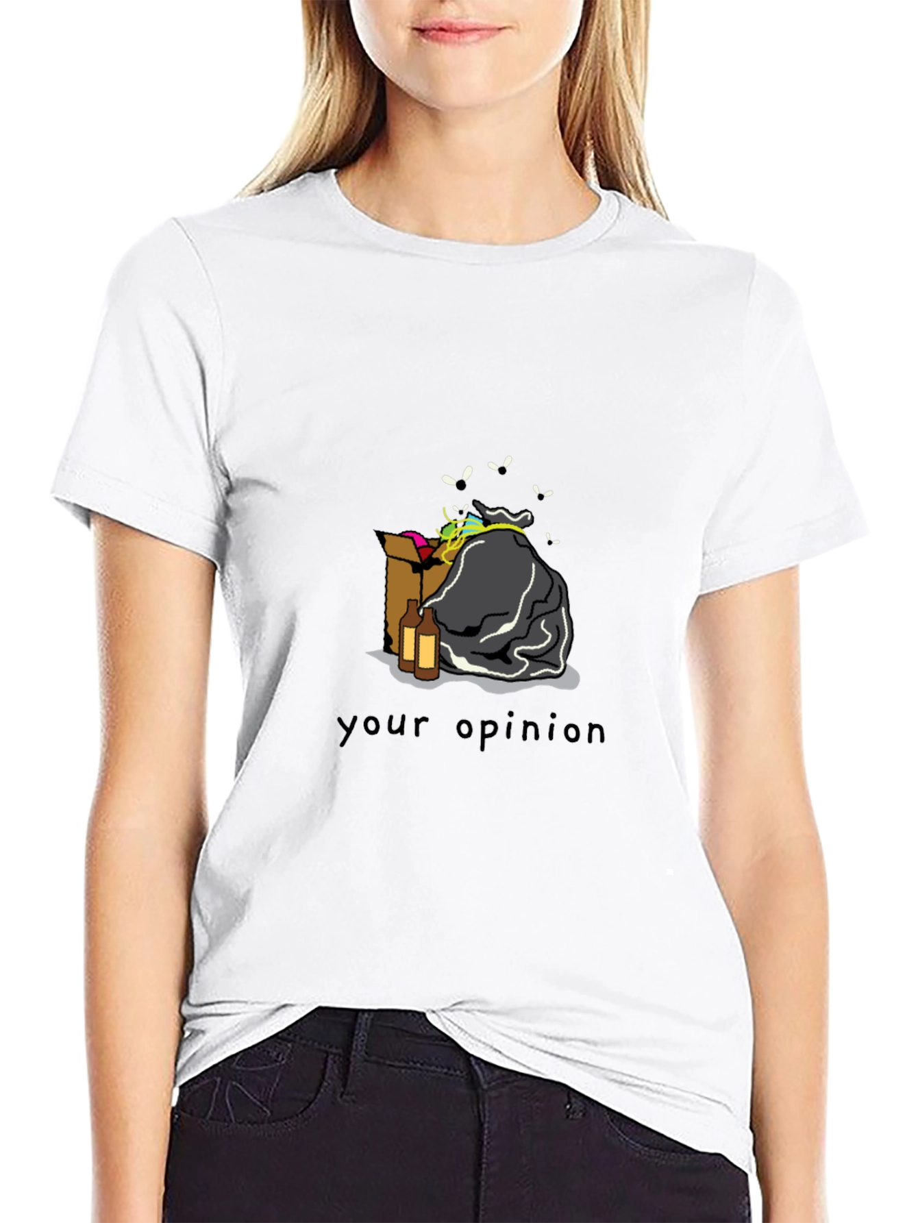 Humorous Your Opinion Trash T-Shirt