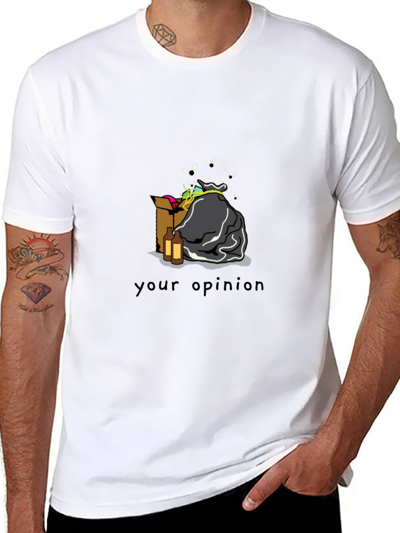 Humorous Your Opinion Trash T-Shirt