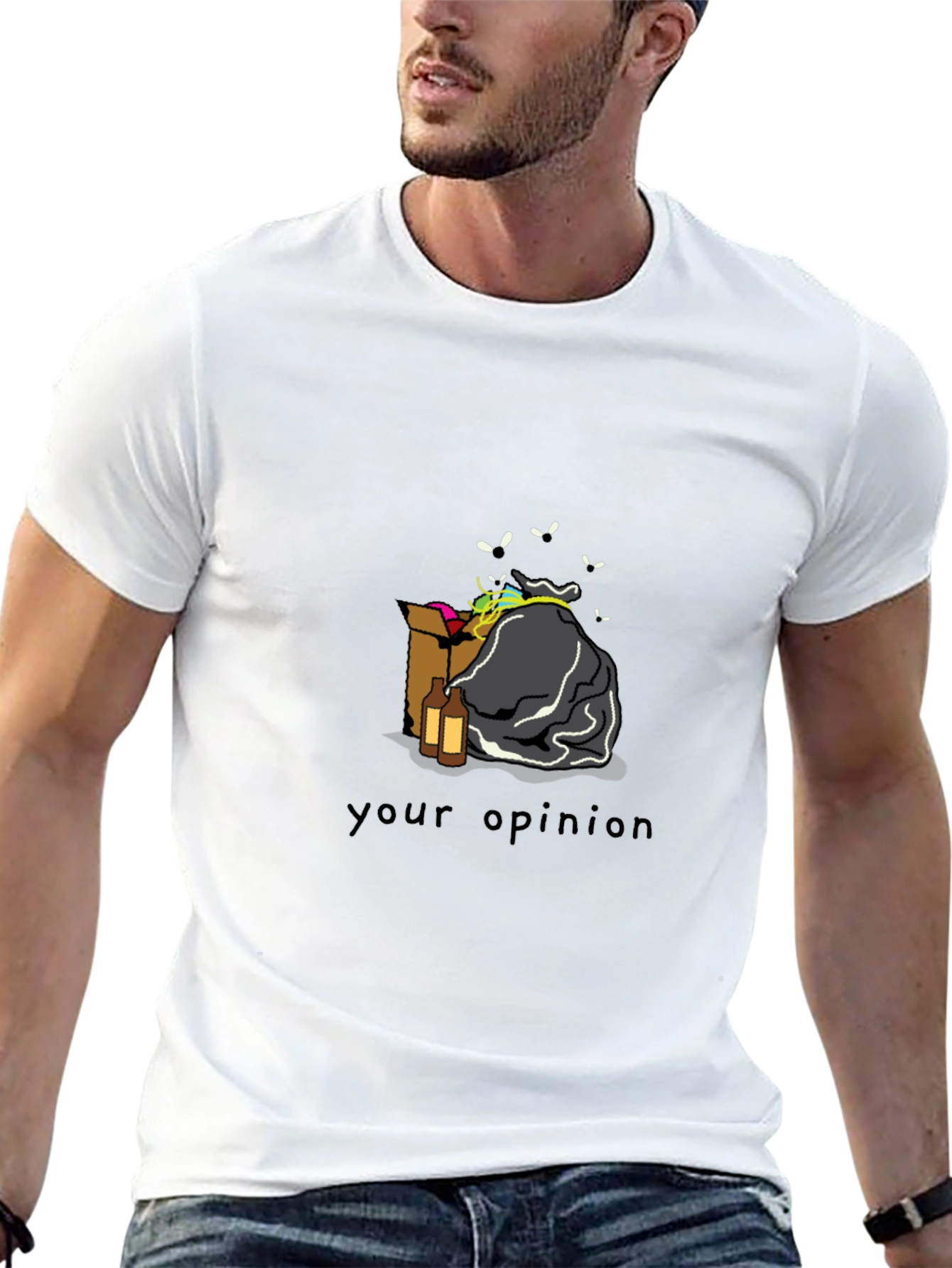 Humorous Your Opinion Trash T-Shirt